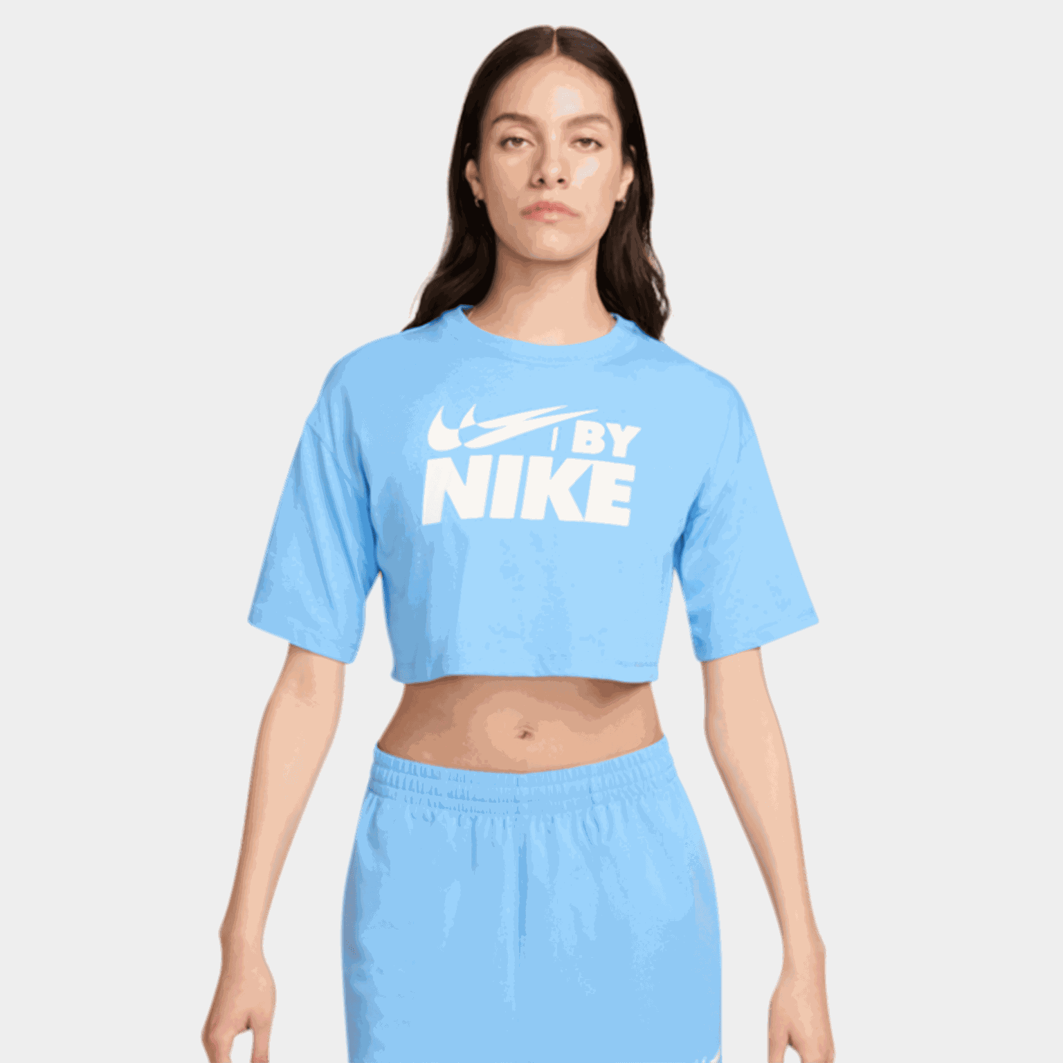 Cropped T-Shirt, tskjorte, dame - full image 1