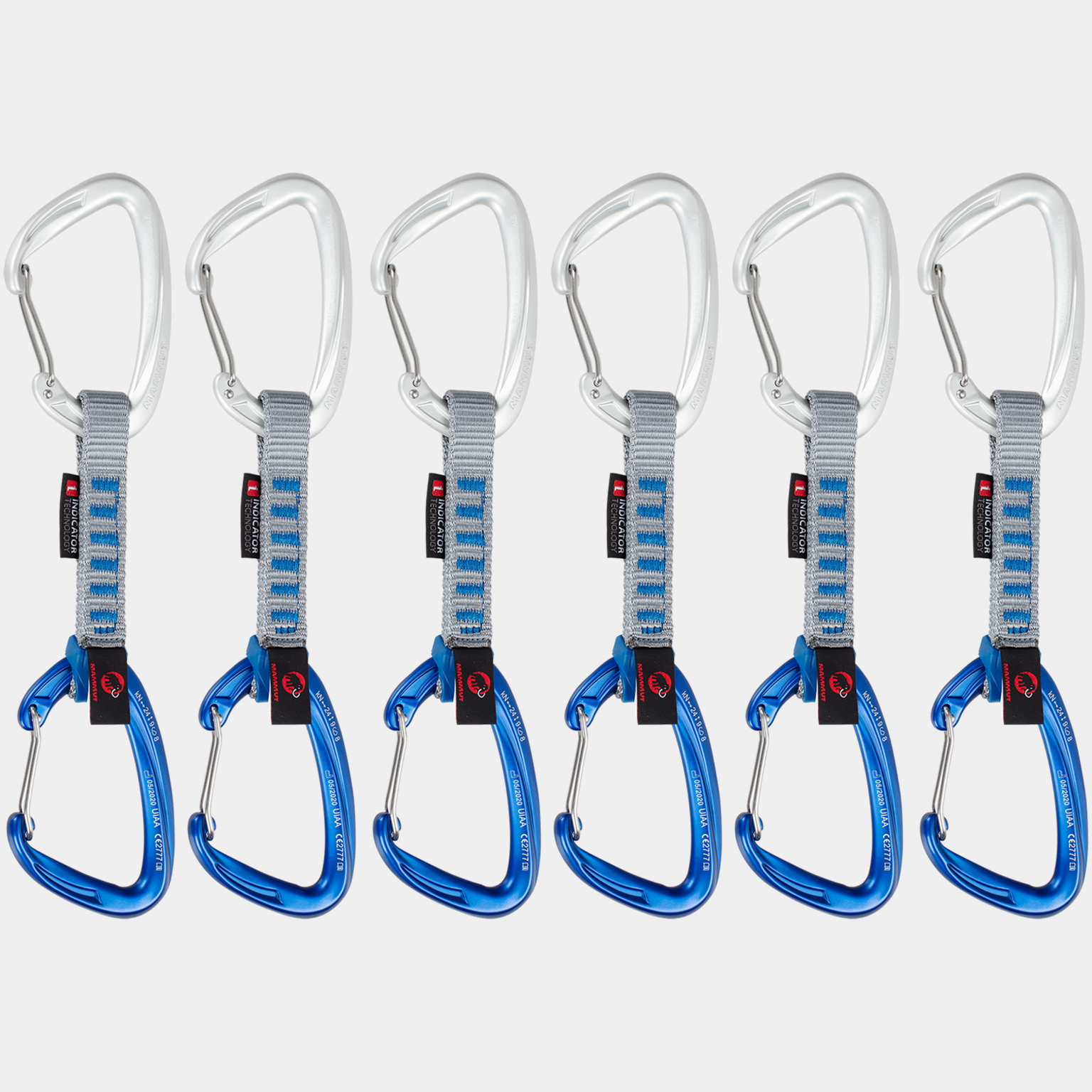Crag Wire Indicator 6-Pack Quickdraws, ekspress-sett - full image 2