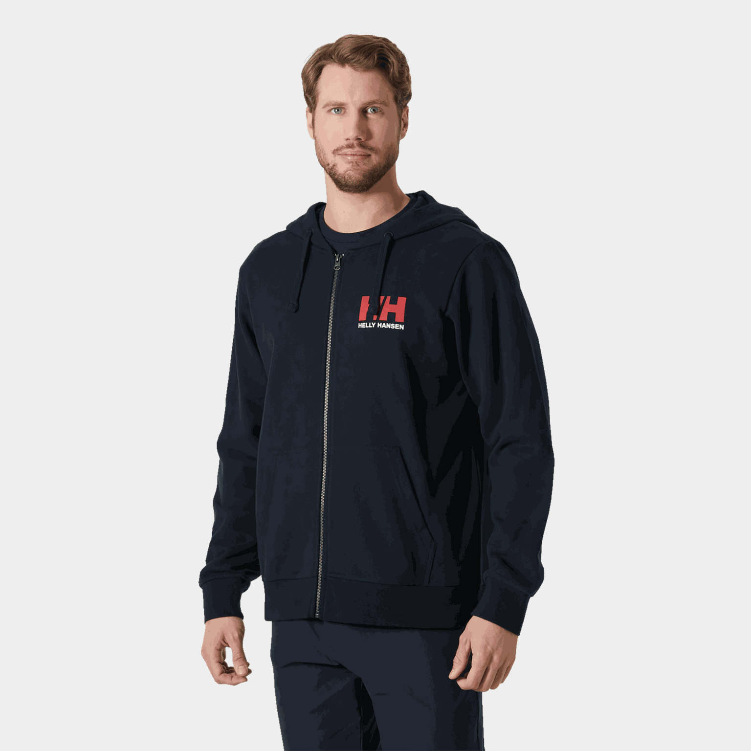 HH Logo Full Zip Hoodie 2.0, hettejakke, herre - full image 1