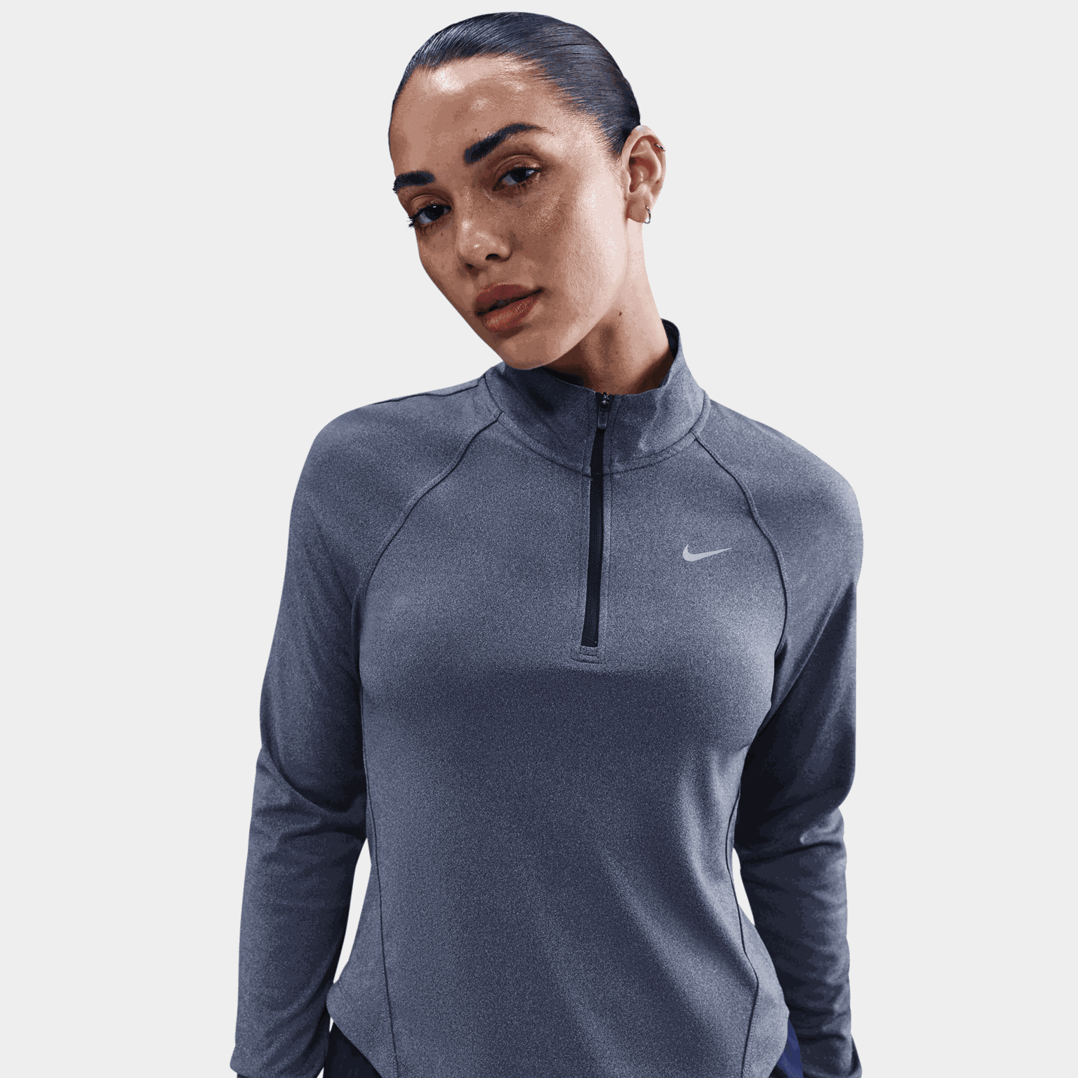 Tempo Dri-FIT 1/4 Zip Top, treningsgenser, dame - full image 1