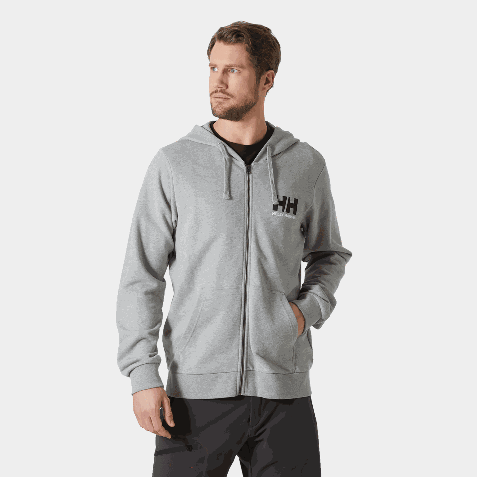 HH Logo Full Zip Hoodie 2.0, hettejakke, herre - full image 1