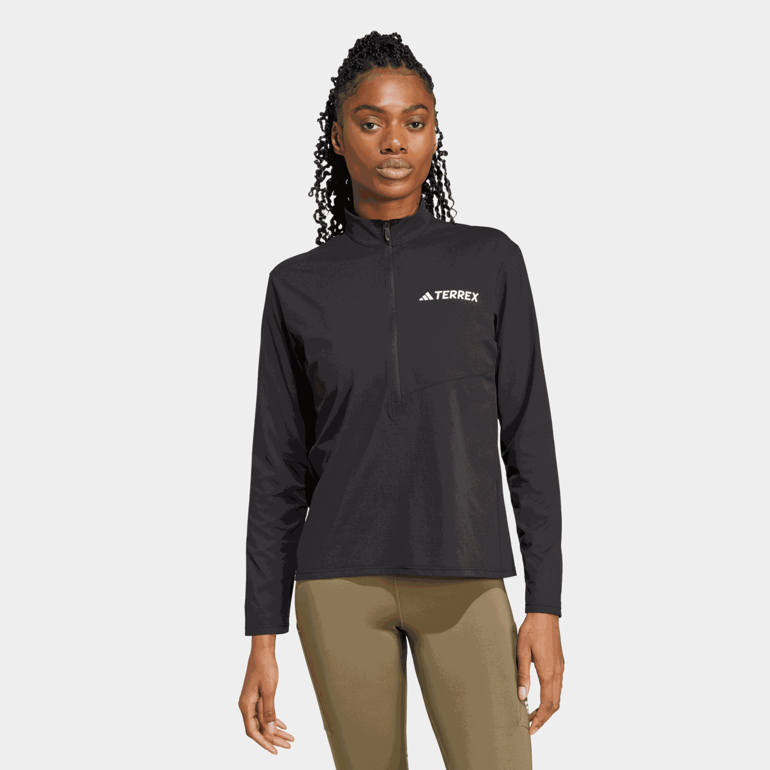 Terrex Multi Climacool 1/2 Zip Long Sleeve, langermet t-skjorte, dame - full image 1