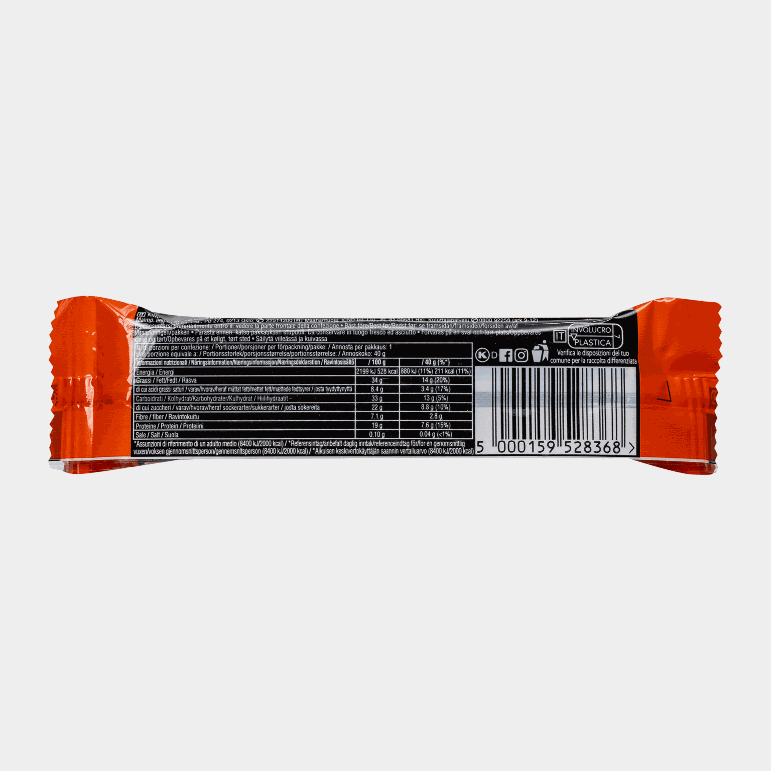 Be-Kind Protein Peanutt Butter 40 g, energibar - full image 2