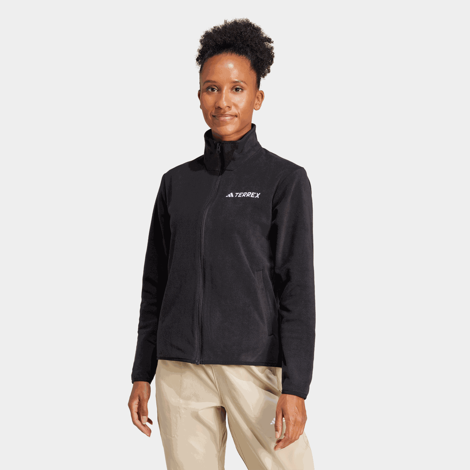 Multi Essentials Full-Zip Fleece Jacket, fleecejakke, dame - full image 2