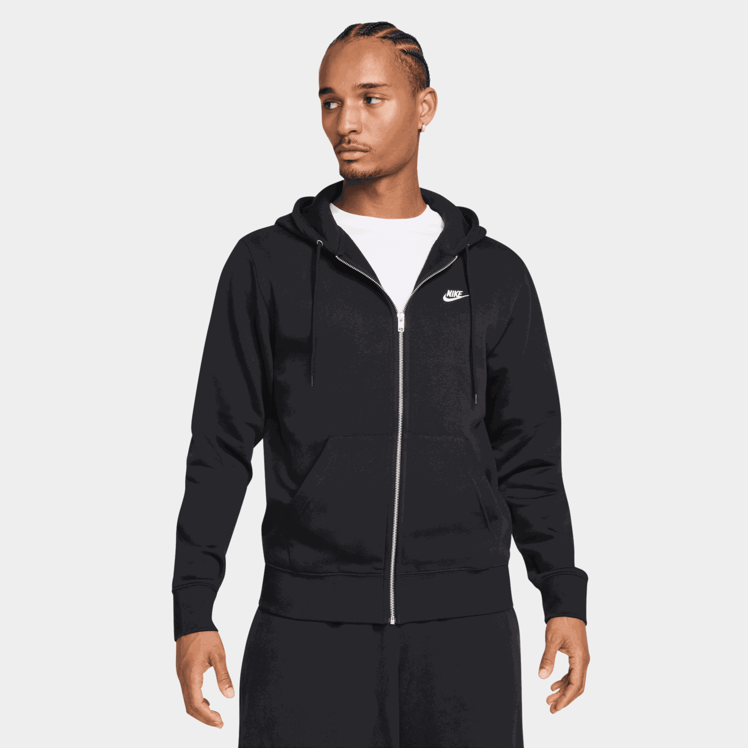 Club Full-Zip Fleece Hood, hettejakke, herre - full image 1