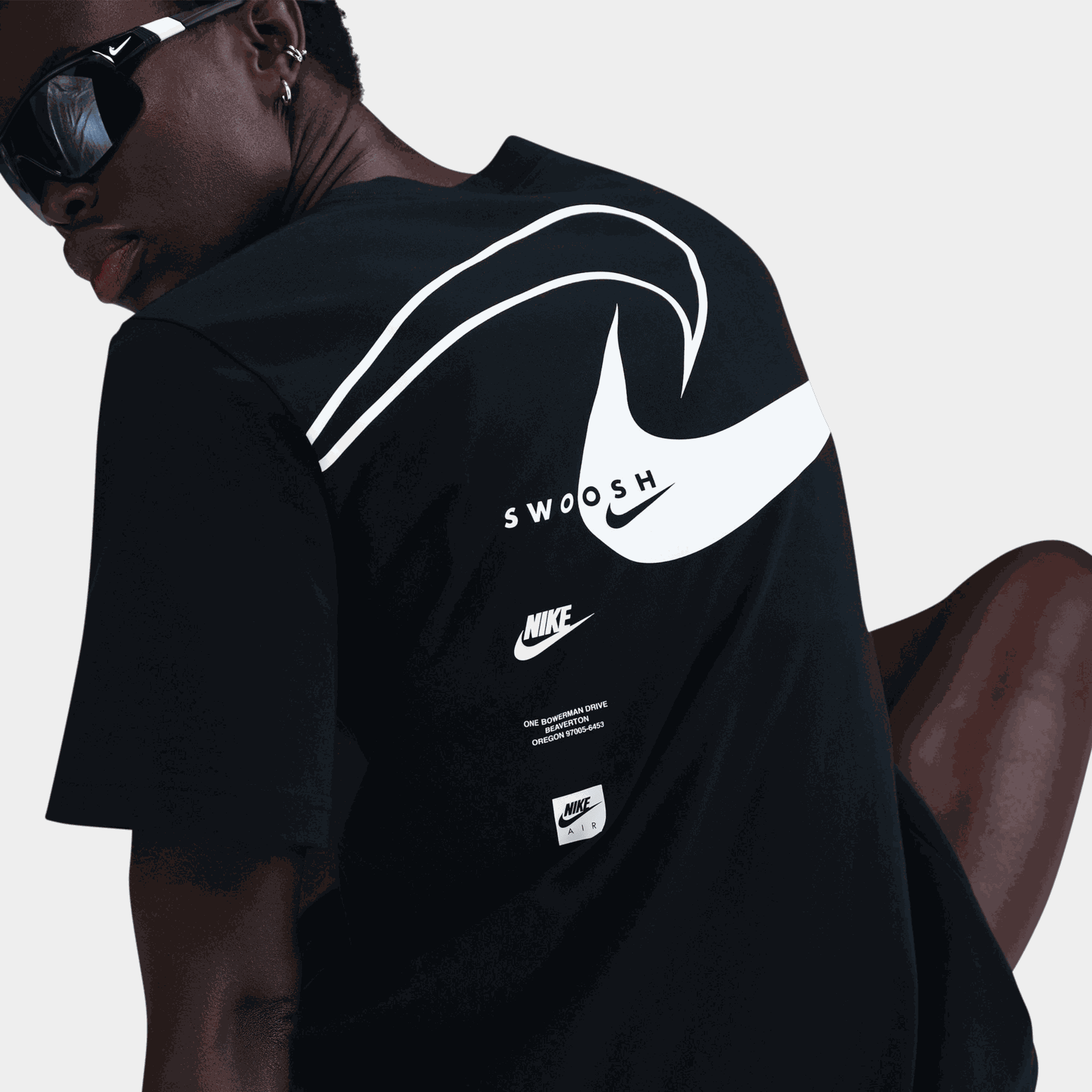 Swoosh Short-Sleeve T-Shirt, t-skjorte, dame - full image 2