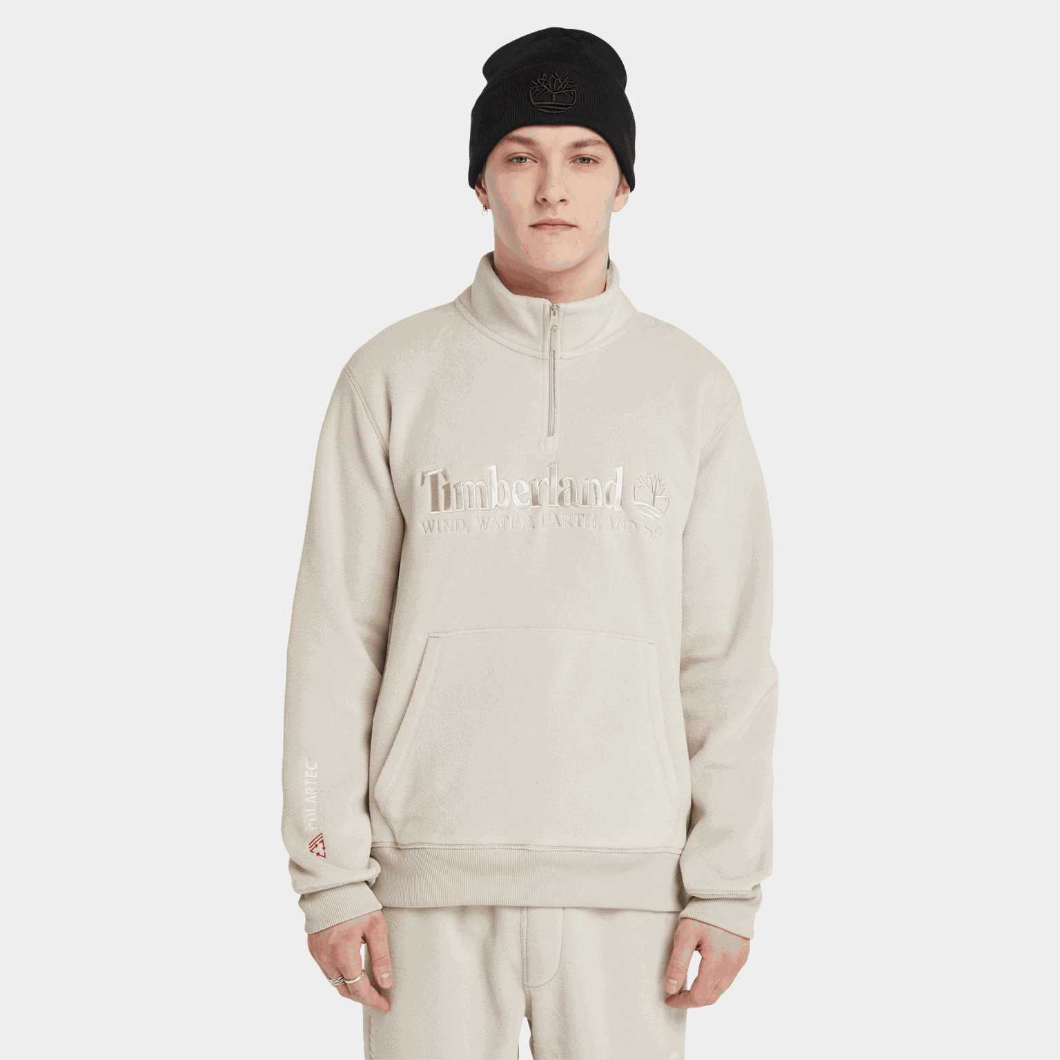 Linear Logo 1/4 Zip Pol, genser, herre - full image 1