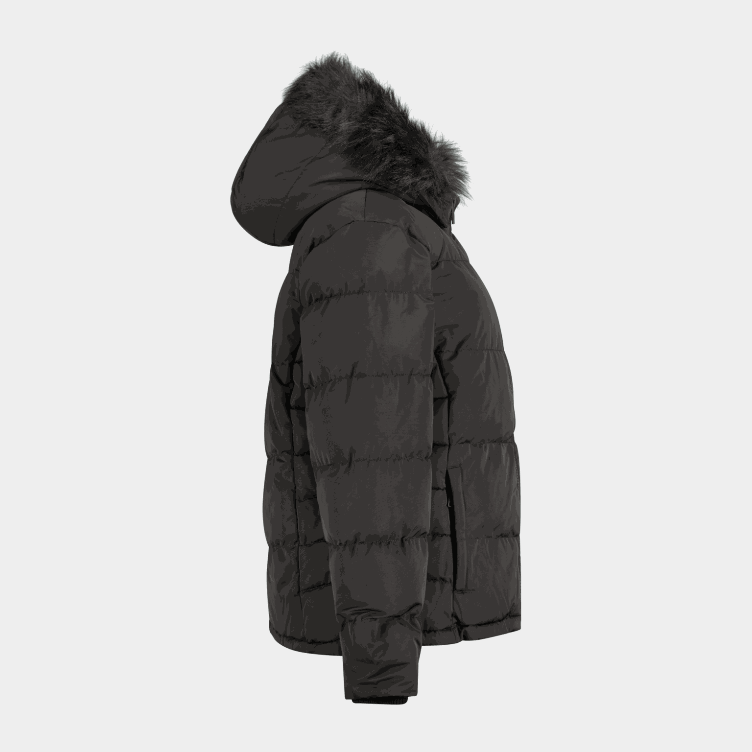 2 Zip Bubble Jacket, vinterjakke, dame - full image 3