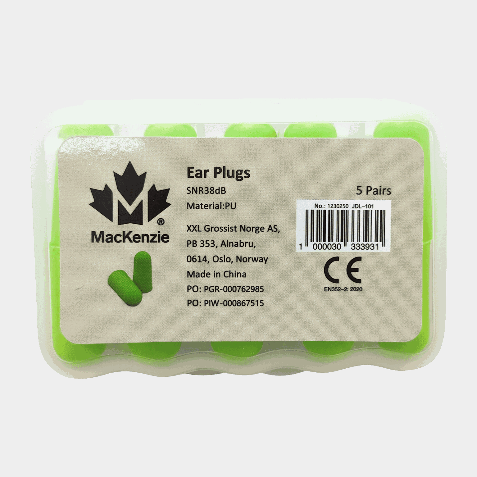 Ear Plugs 38dB, formbare ørepropper - full image 3