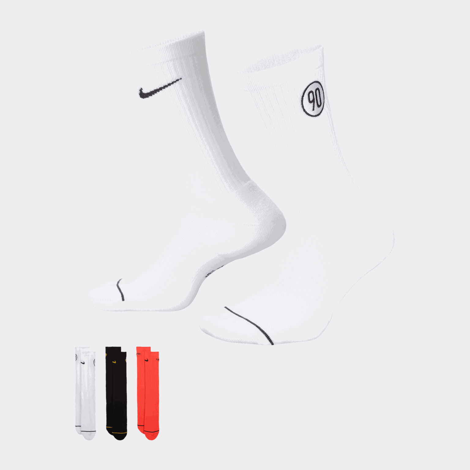 Total 90 Everyday Cushioned Crew Socks, sokker, unisex - full image 2
