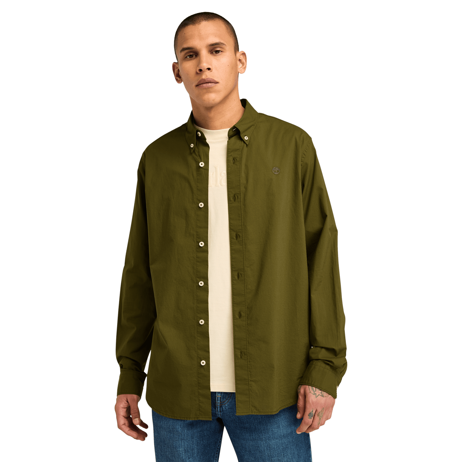 Timberland Long Sleeve Stretch Pop, skjorte