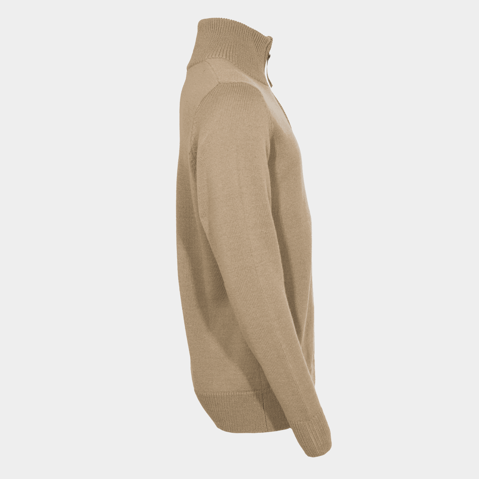 Nordfjord Half Zip Knitted Sweater, ullgenser - full image 2