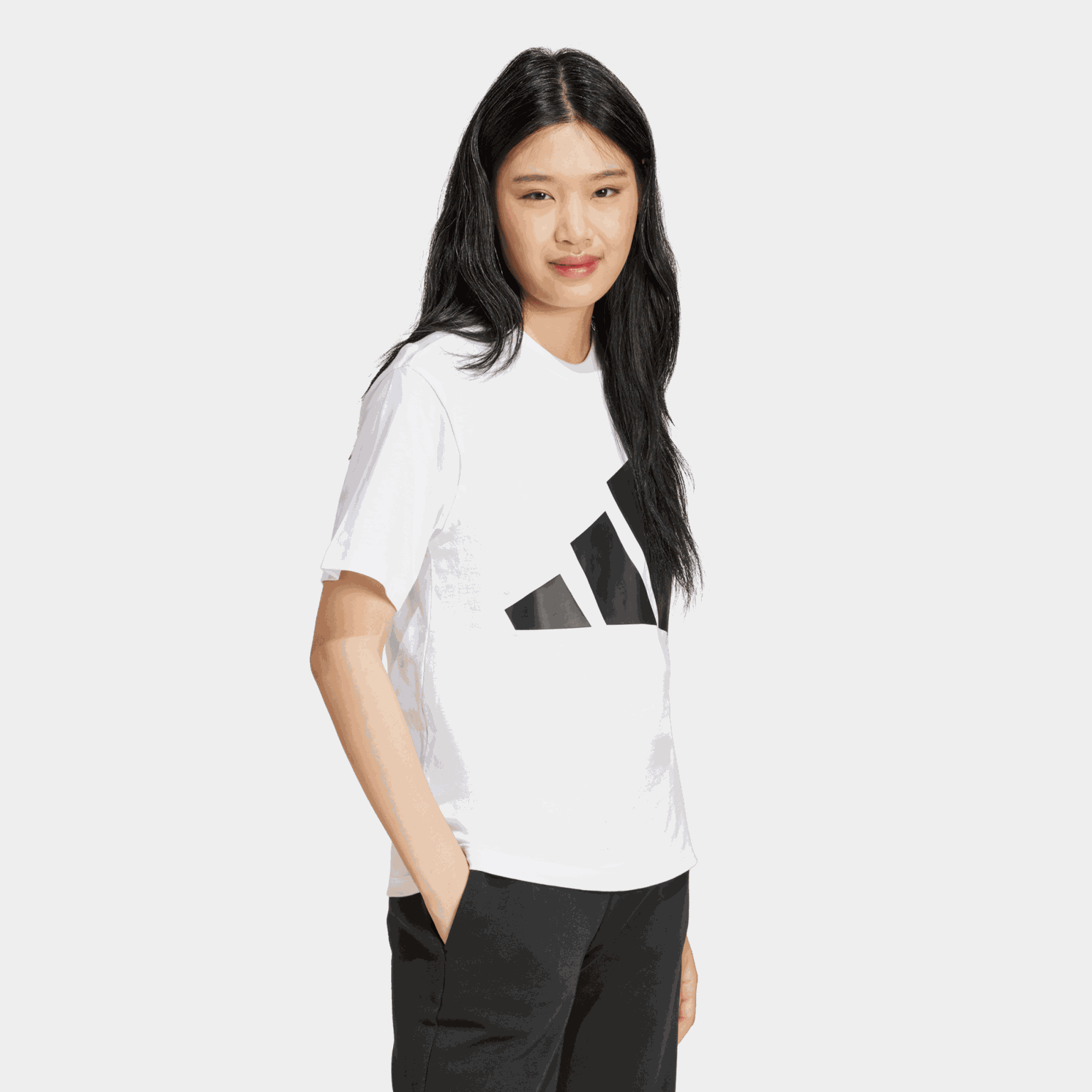Essentials Big Logo Cotton T-Shirt, t-skjorte, dame - full image 2