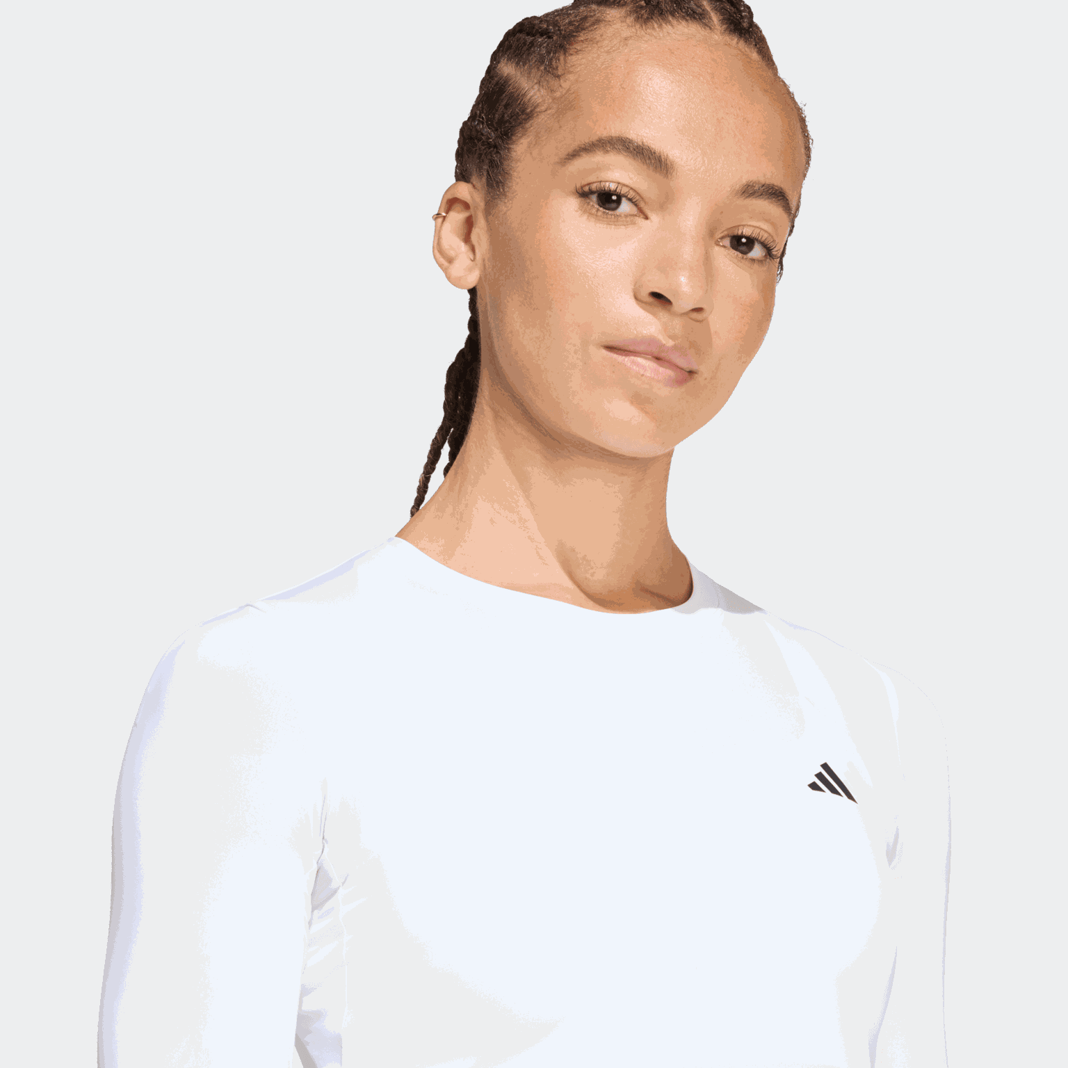 Power Essentials Workout Contour Long Sleeve, treningsgenser, dame - full image 4