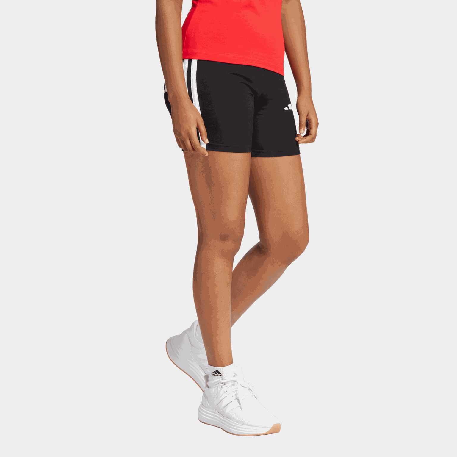 Essentials 3-Stripes High Waisted Biker Shorts, biker shorts, dame - full image 1