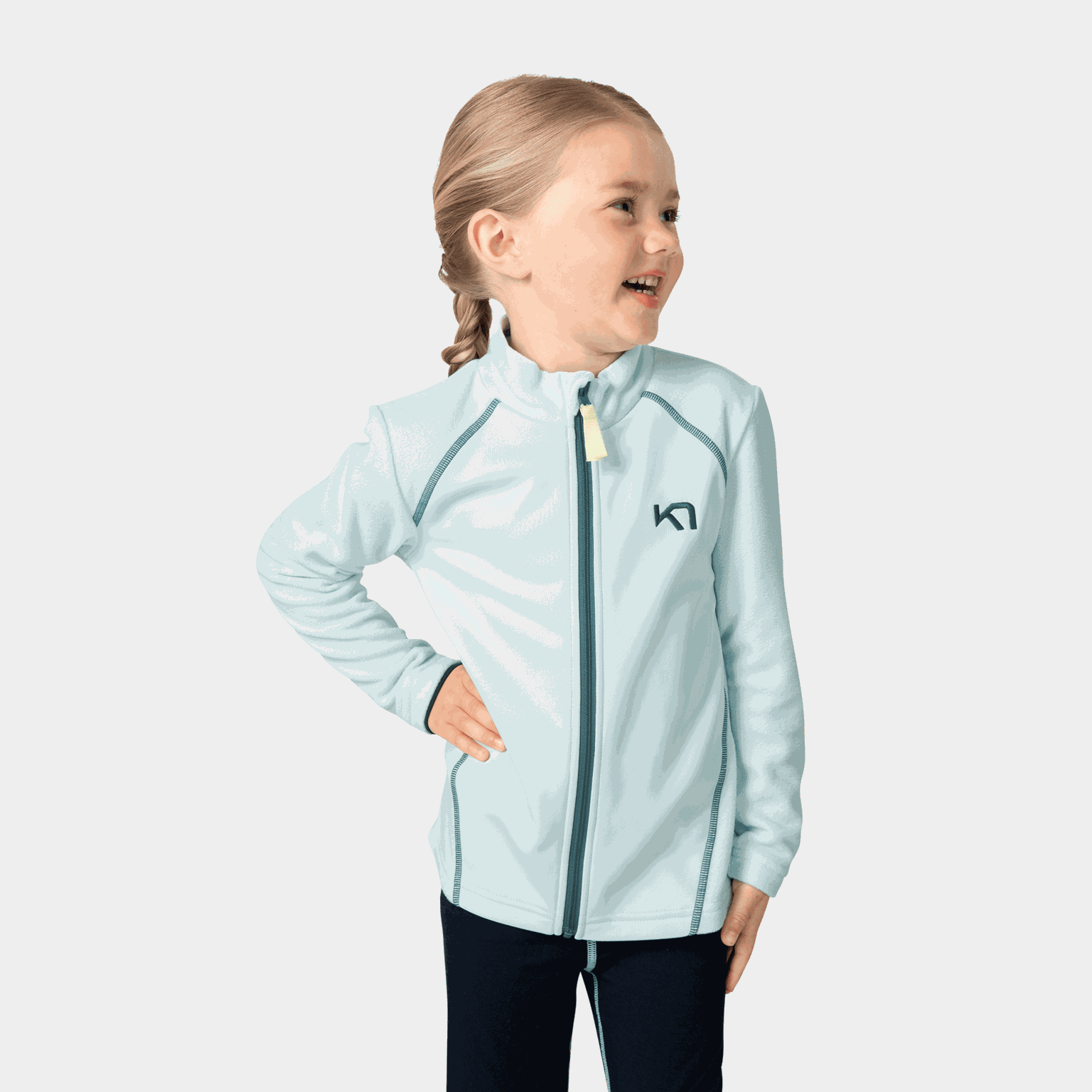 Full Zip Fleece Jacket, fleecejakke, barn - full image 1