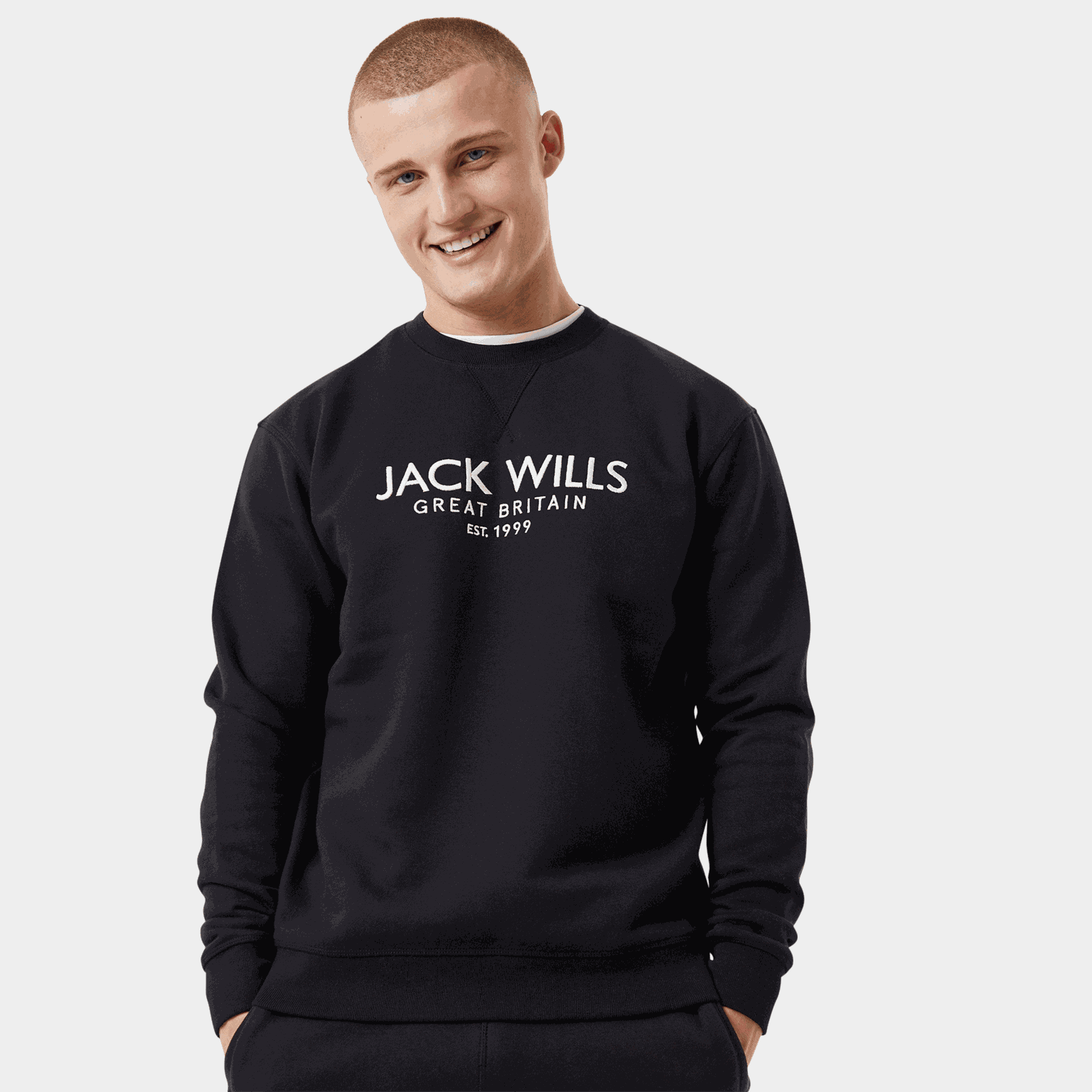 Belvue LL Crew, genser, crewneck, herre - full image 1
