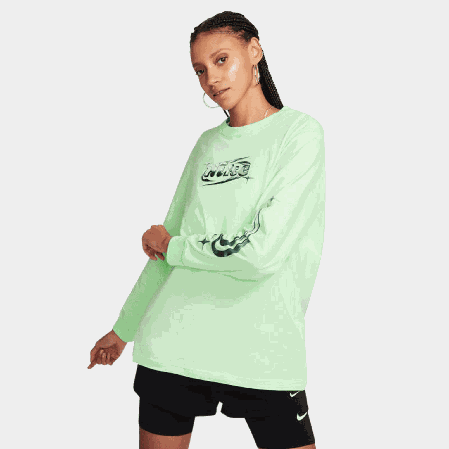 Sportswear Dance Long Sleeve T-shirt, t-skjorte, dame - full image 2