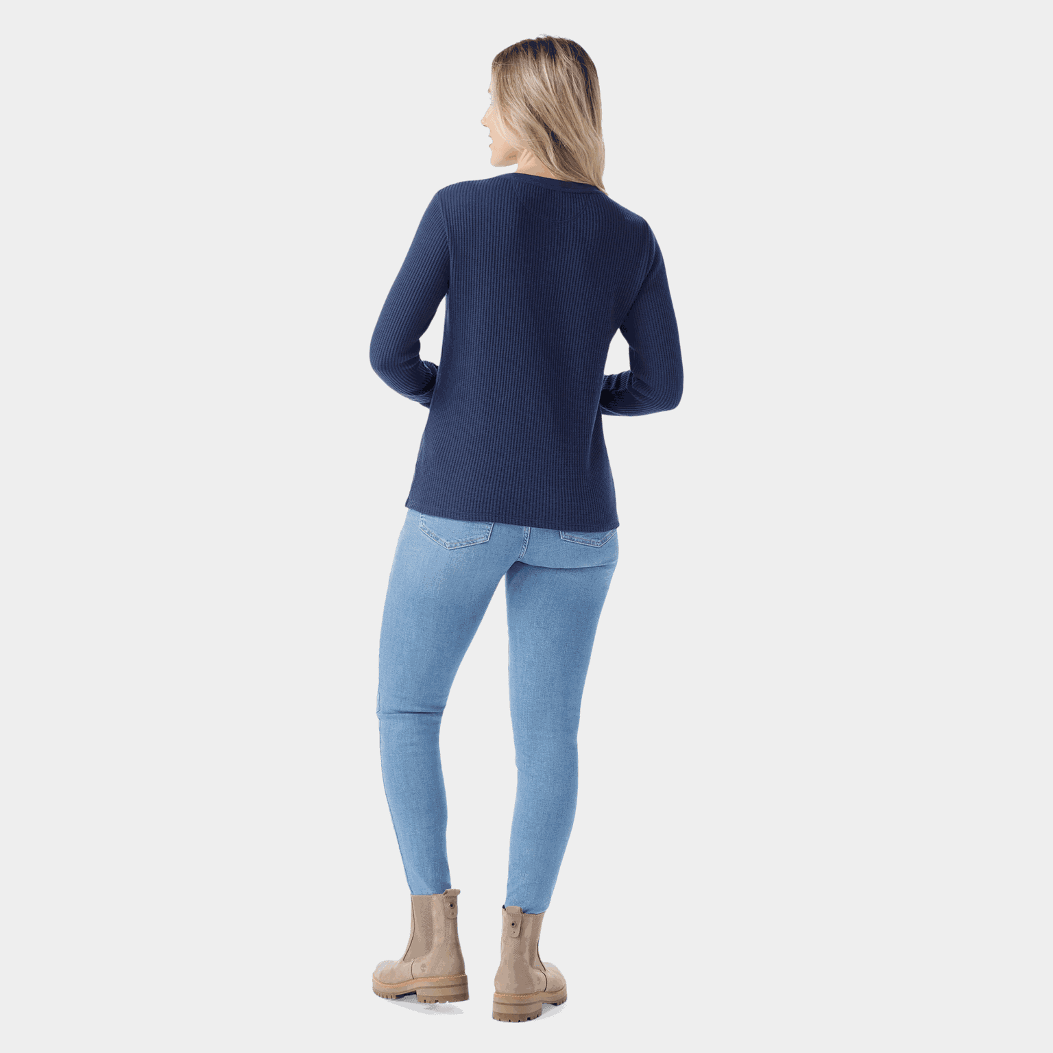 Waffle Long Sleeve Henley Everyday - full image 2