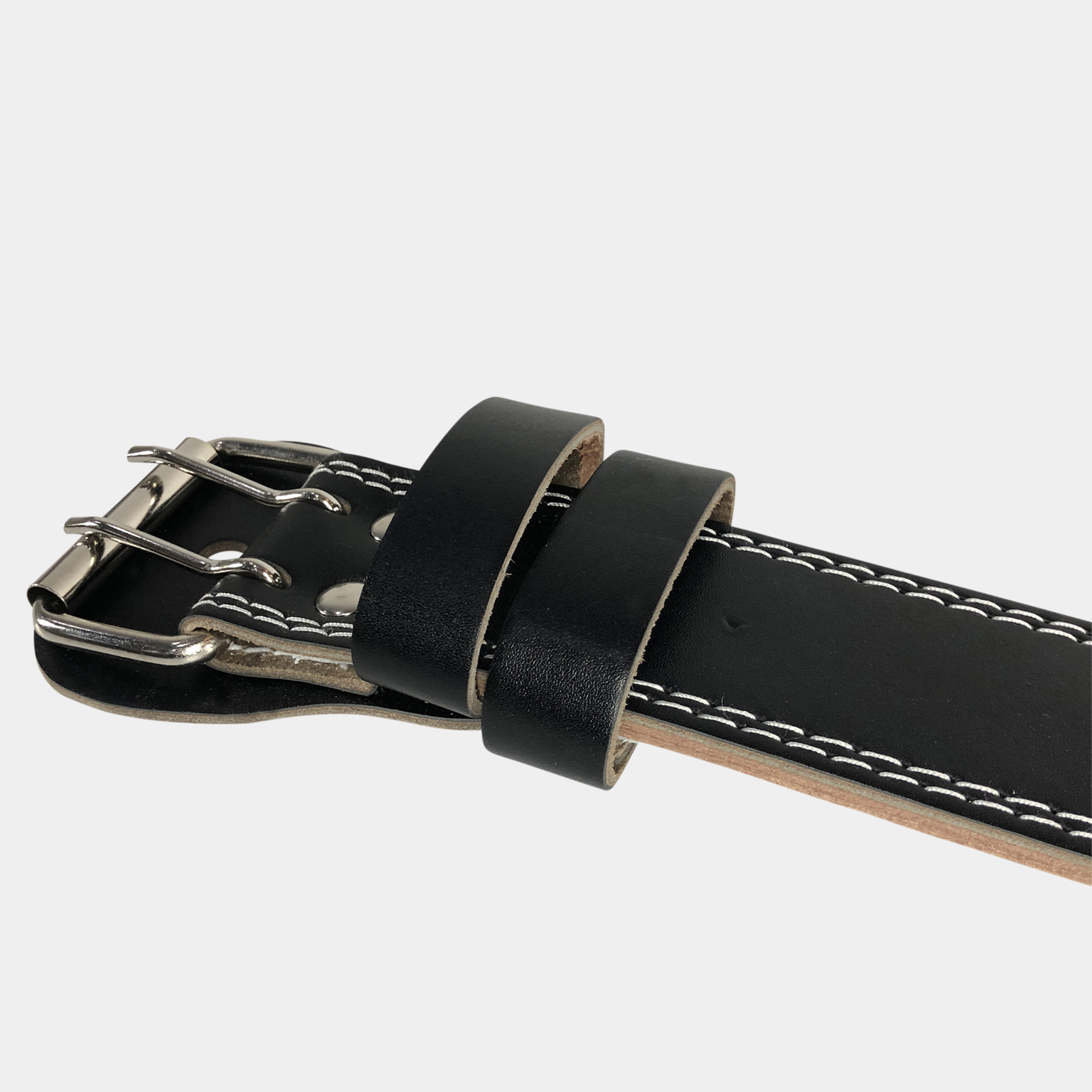 Leather Weight Lifting Belt, løftebelte - full image 4