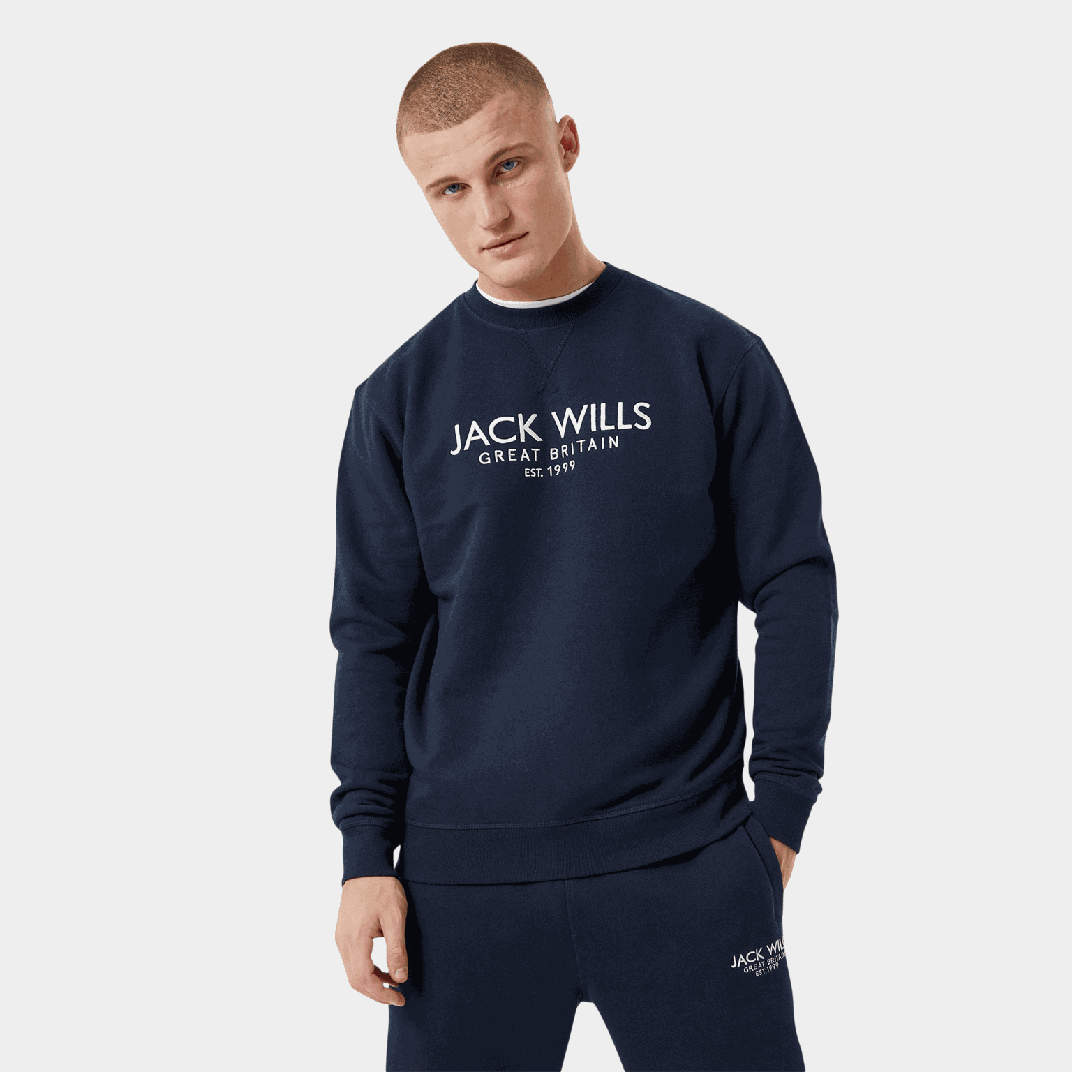 Belvue LL Crew, genser, crewneck, herre - full image 1