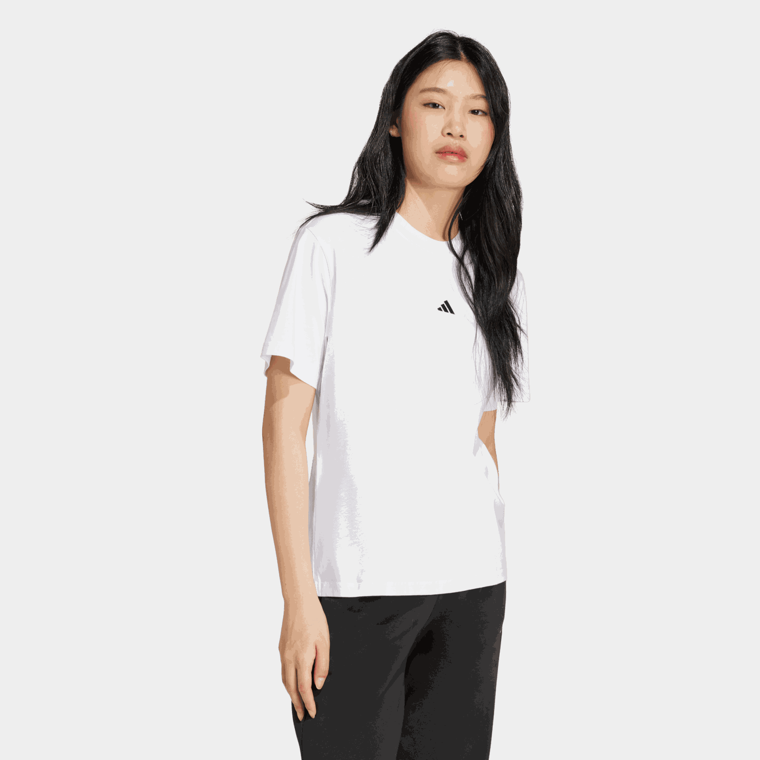 Essentials Small Logo Cotton T-Shirt, t-skjorte, dame - full image 2