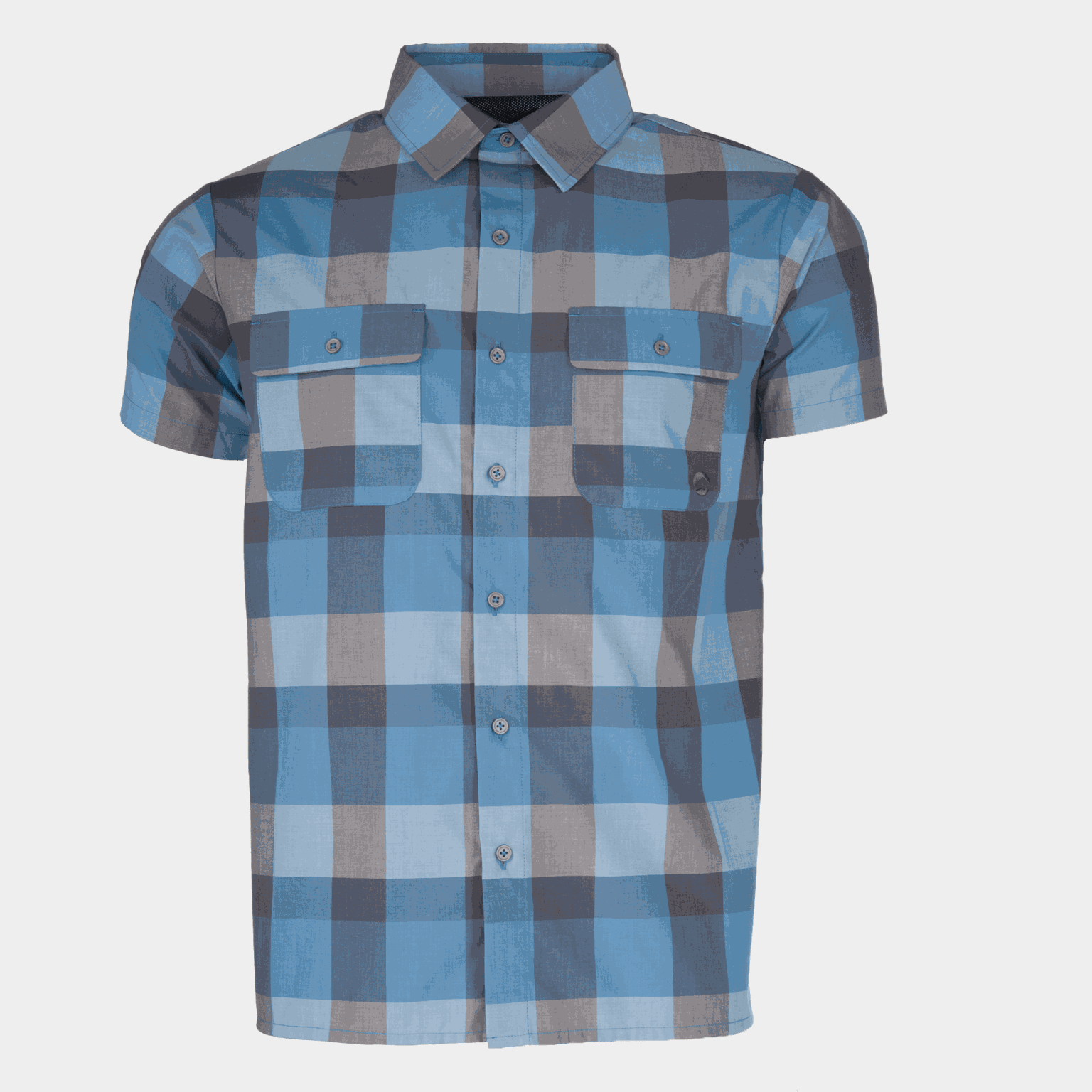 Juvass Quick Dry Short Sleeve Checkered Shirt, skjorte - full image 1