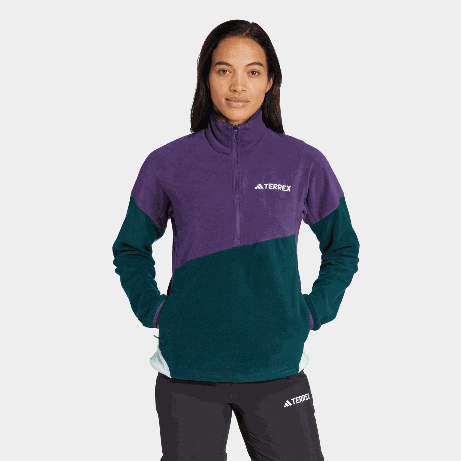 Terrex Multi Climawarm Fleece Anorak, fleecejakke, dame - full image 1