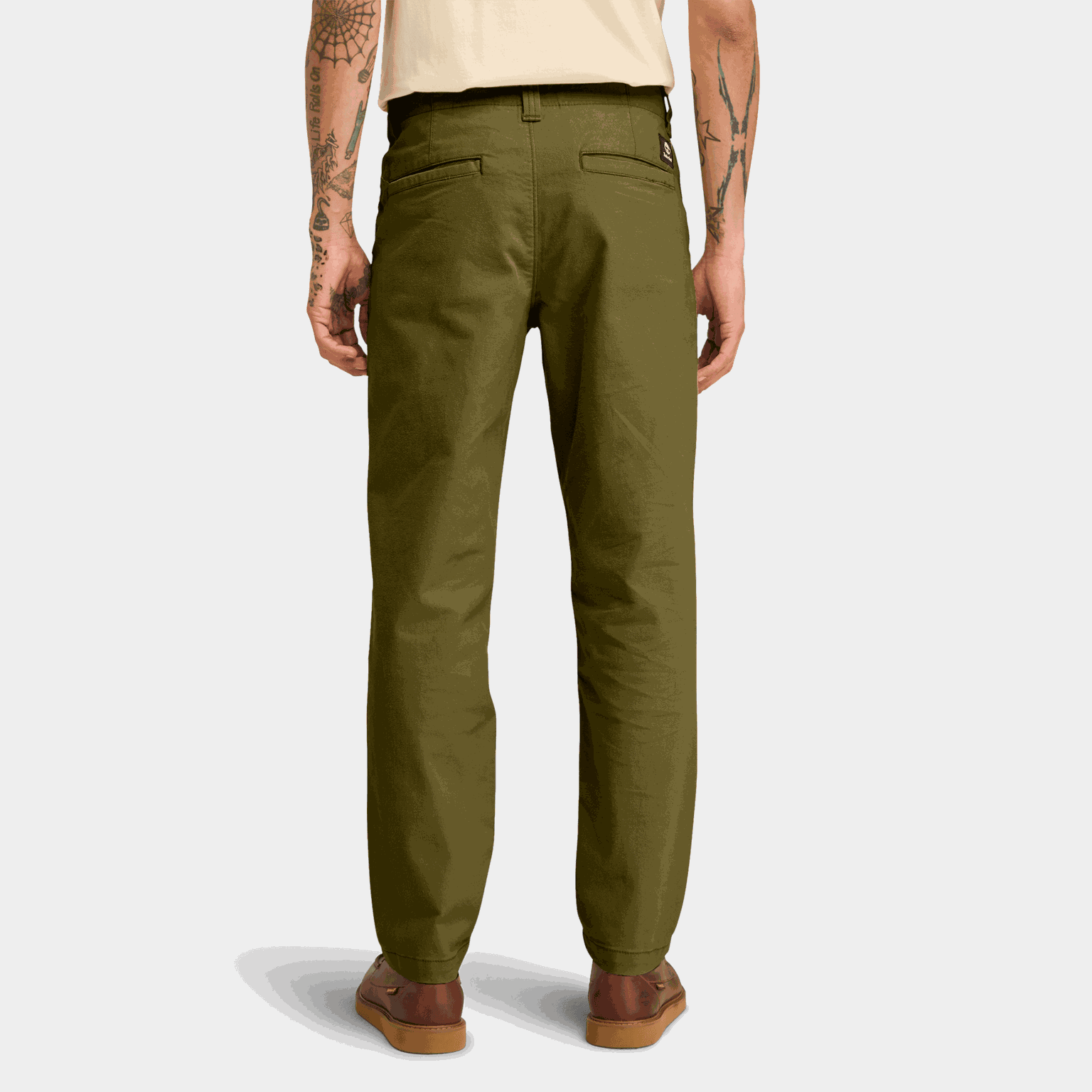Brushed Twill Chino Pan - full image 2