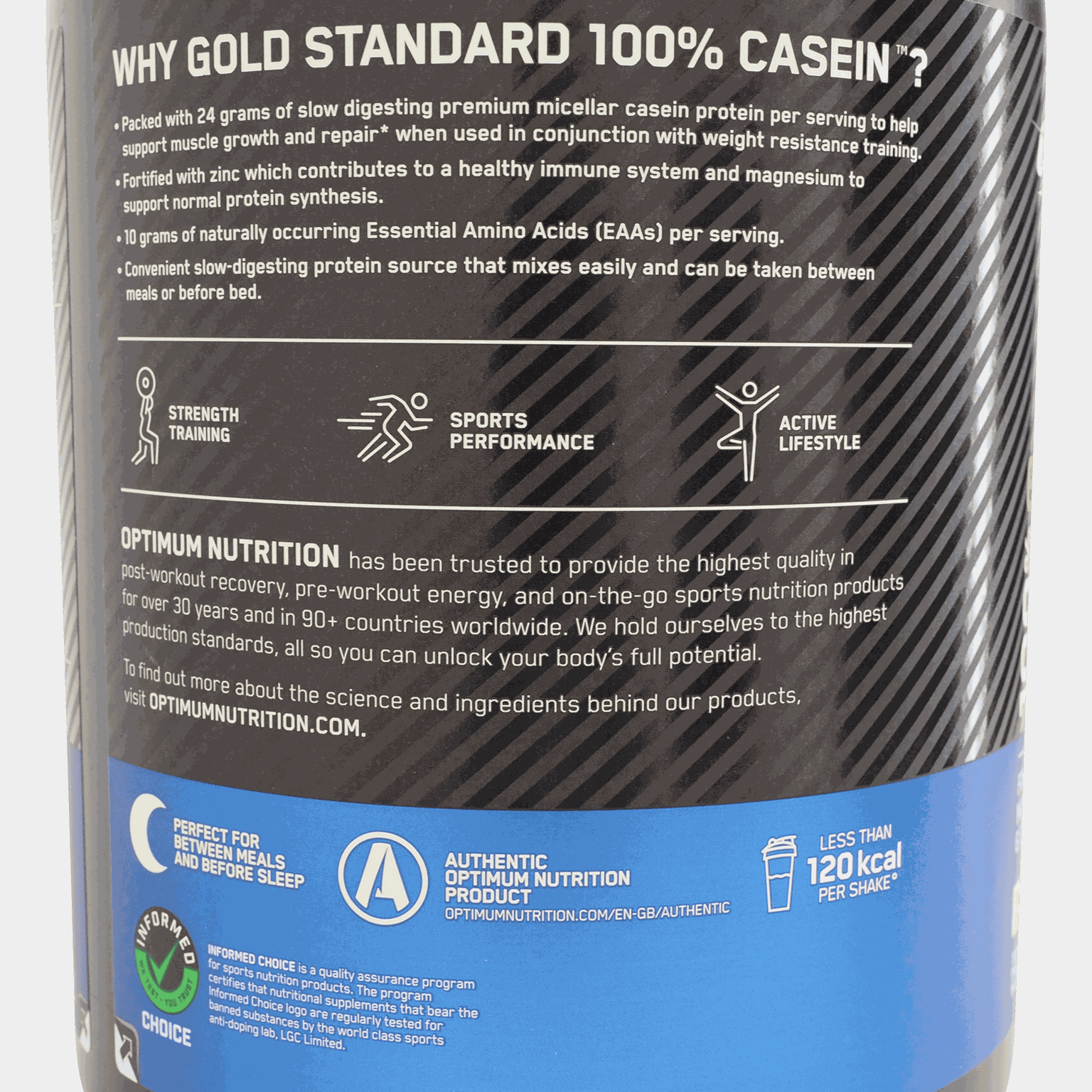 100% Gold Standard Casein Creamy Vanilla, proteinpulver - full image 3