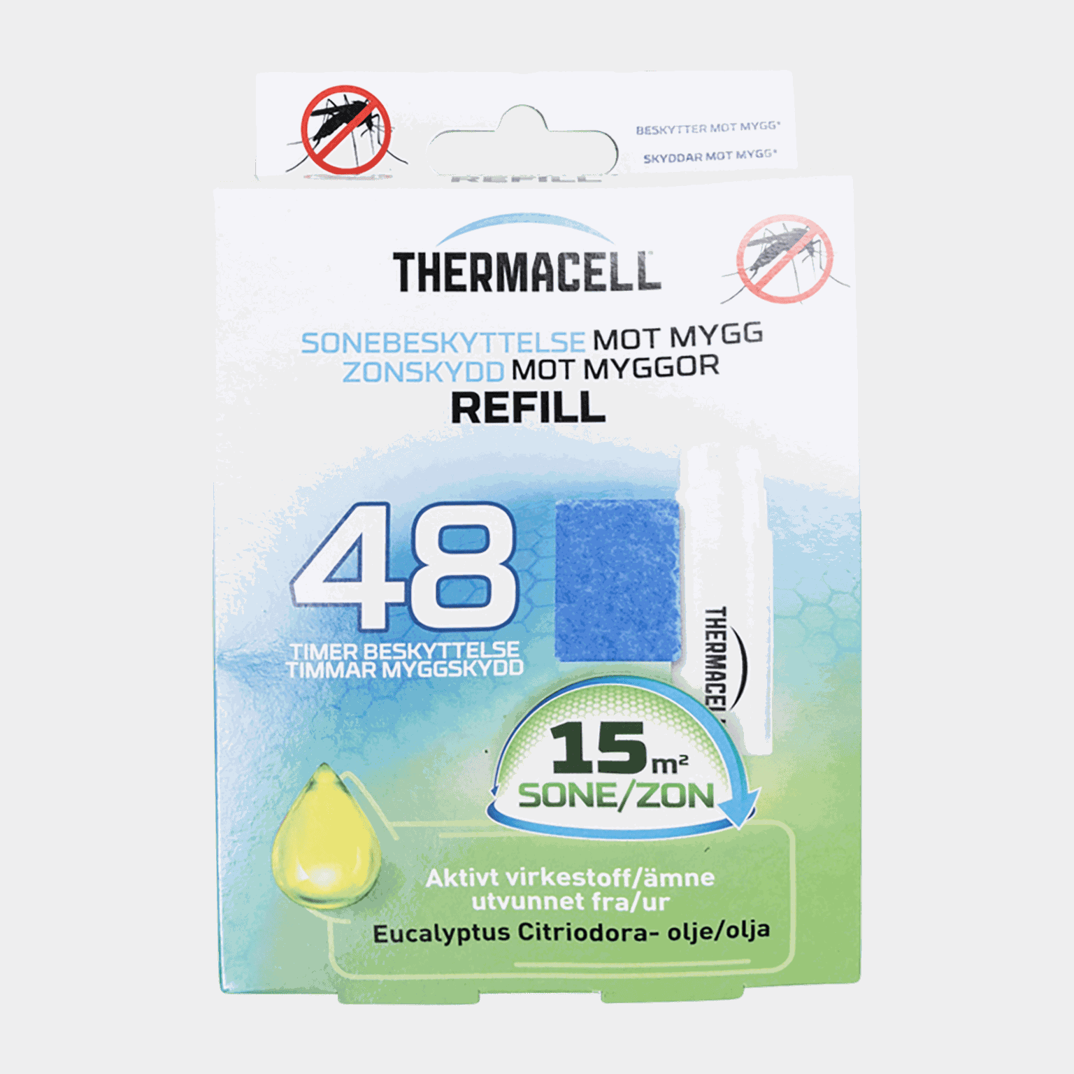 Refill R4 Citriodiol - 48 H, refill til myggjager - full image 1