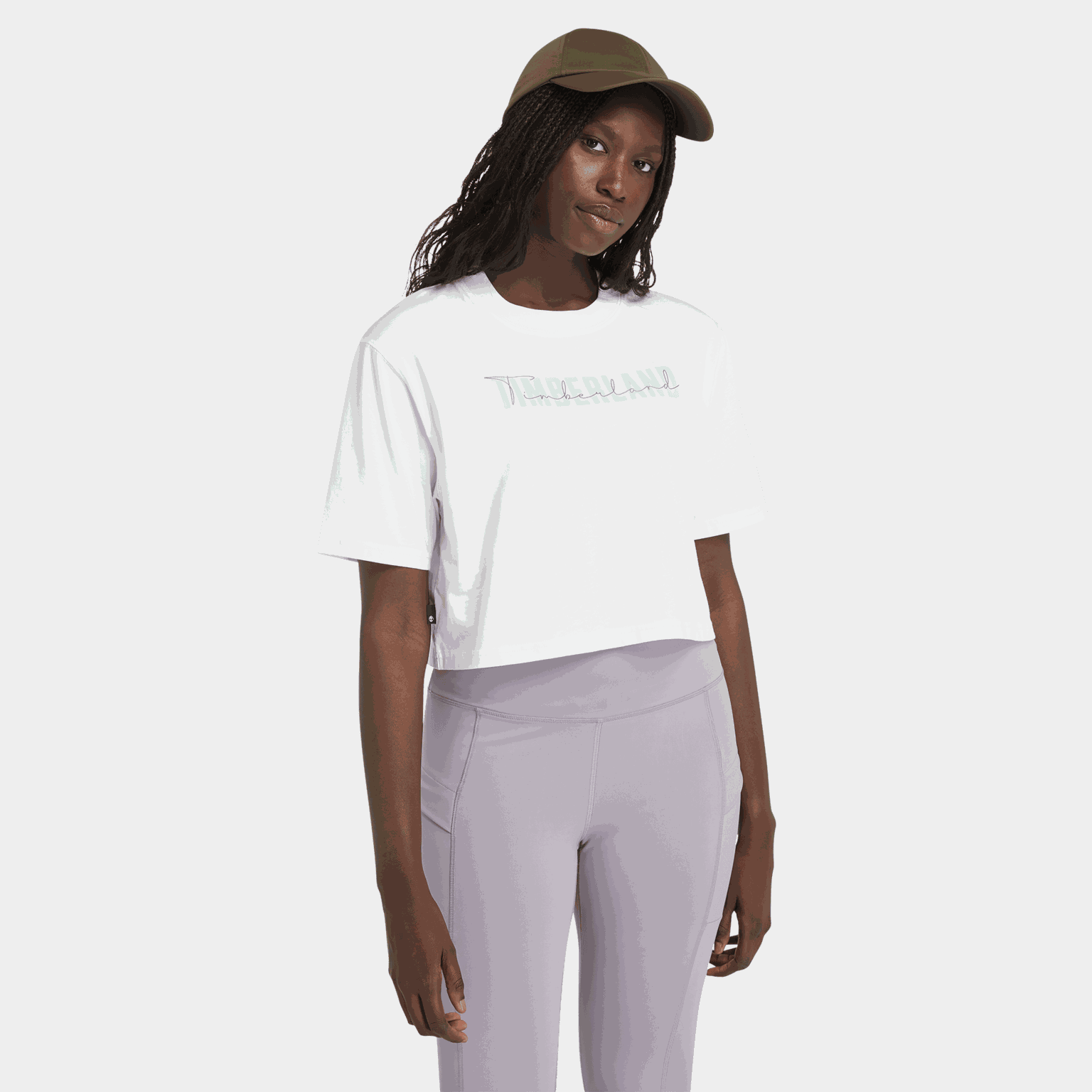 Crop Short Sleeve Tee, t-skjort, dame - full image 2