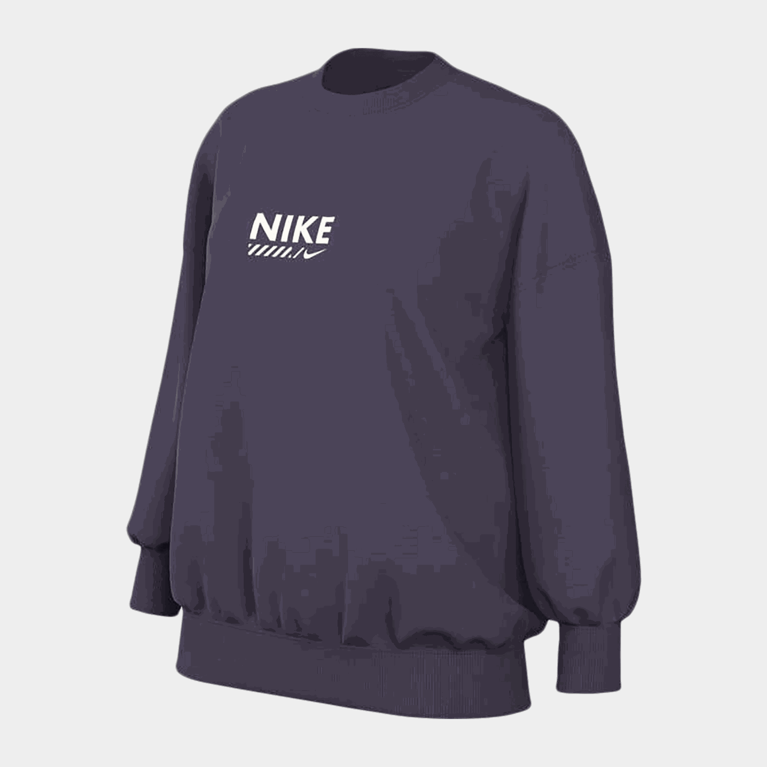 Oversized round-neck sweatshirt, genser, dame - full image 1