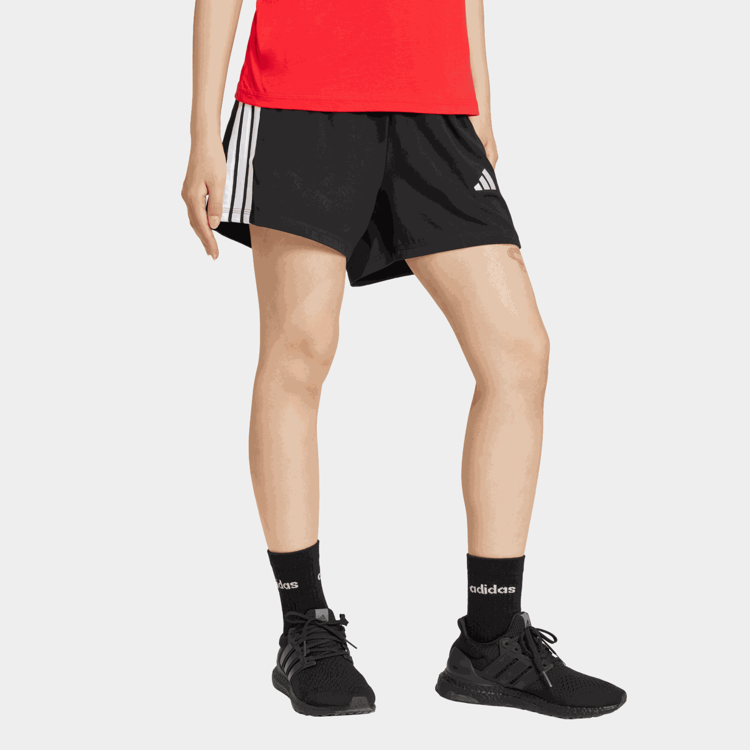 Essentials 3-Stripes Cotton Shorts, shorts, dame - full image 3
