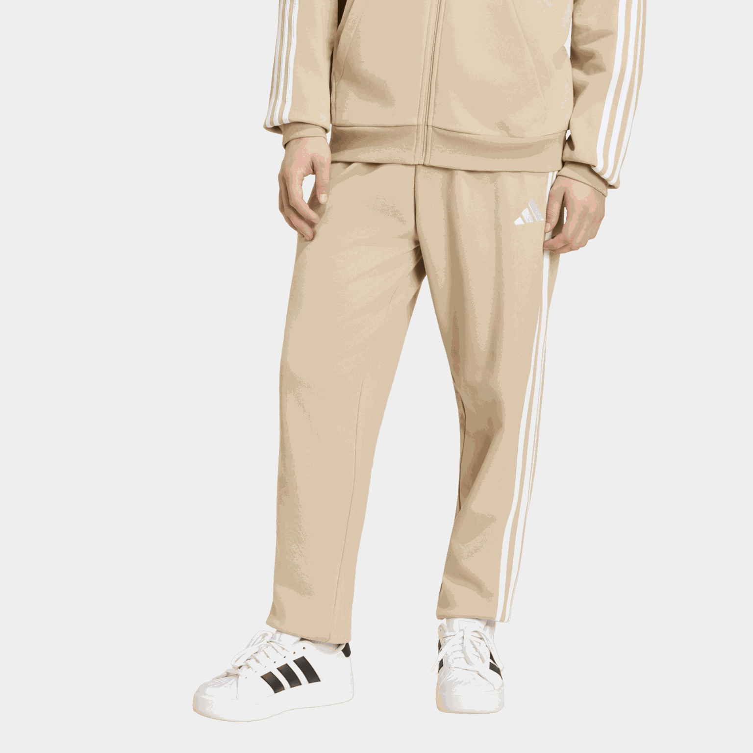 Essentials 3-Stripes French Terry Tapered Cuffed Joggers, joggebukse, herre - full image 2