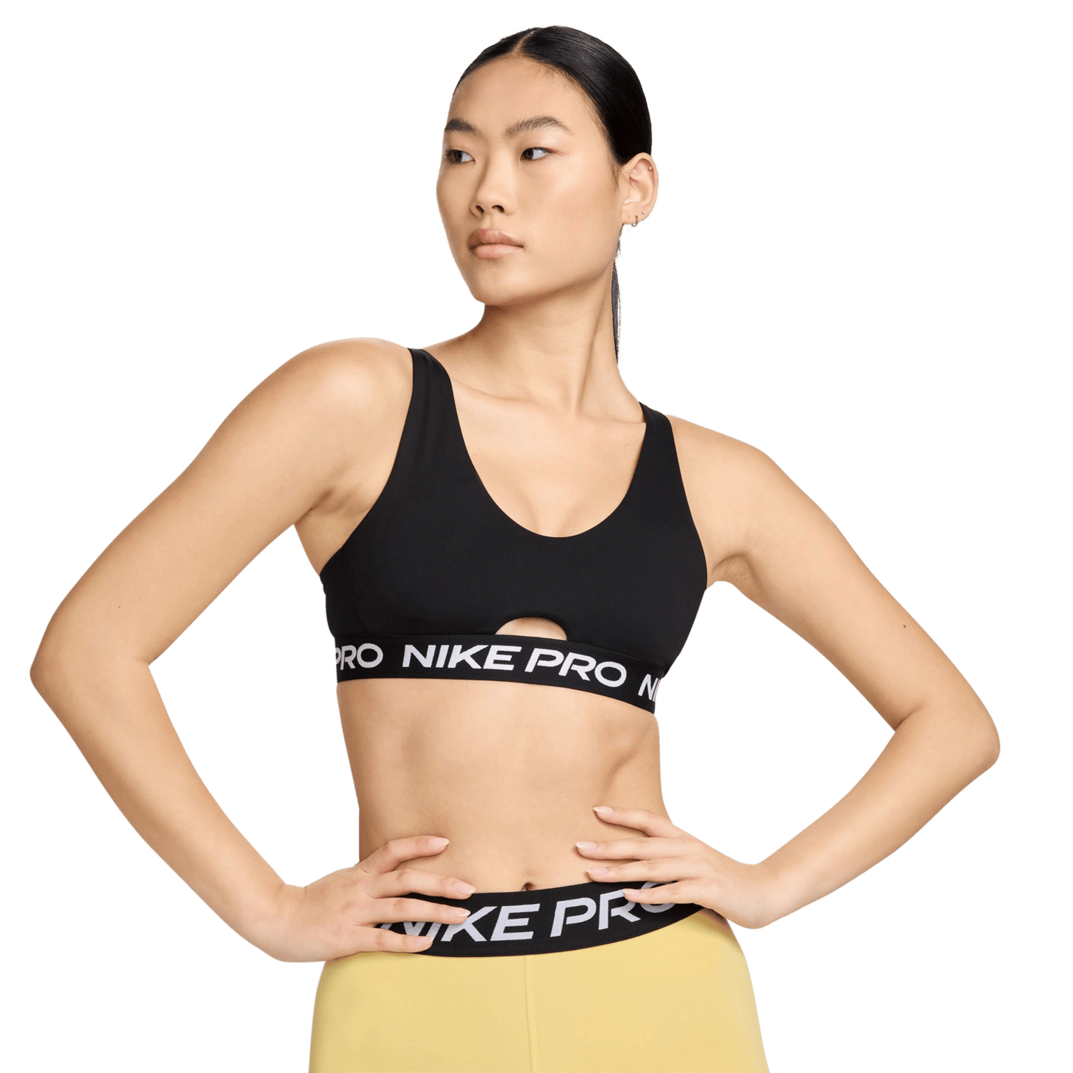 Nike Pro Indy Plunge Bra Swoosh, sports-BH, dame