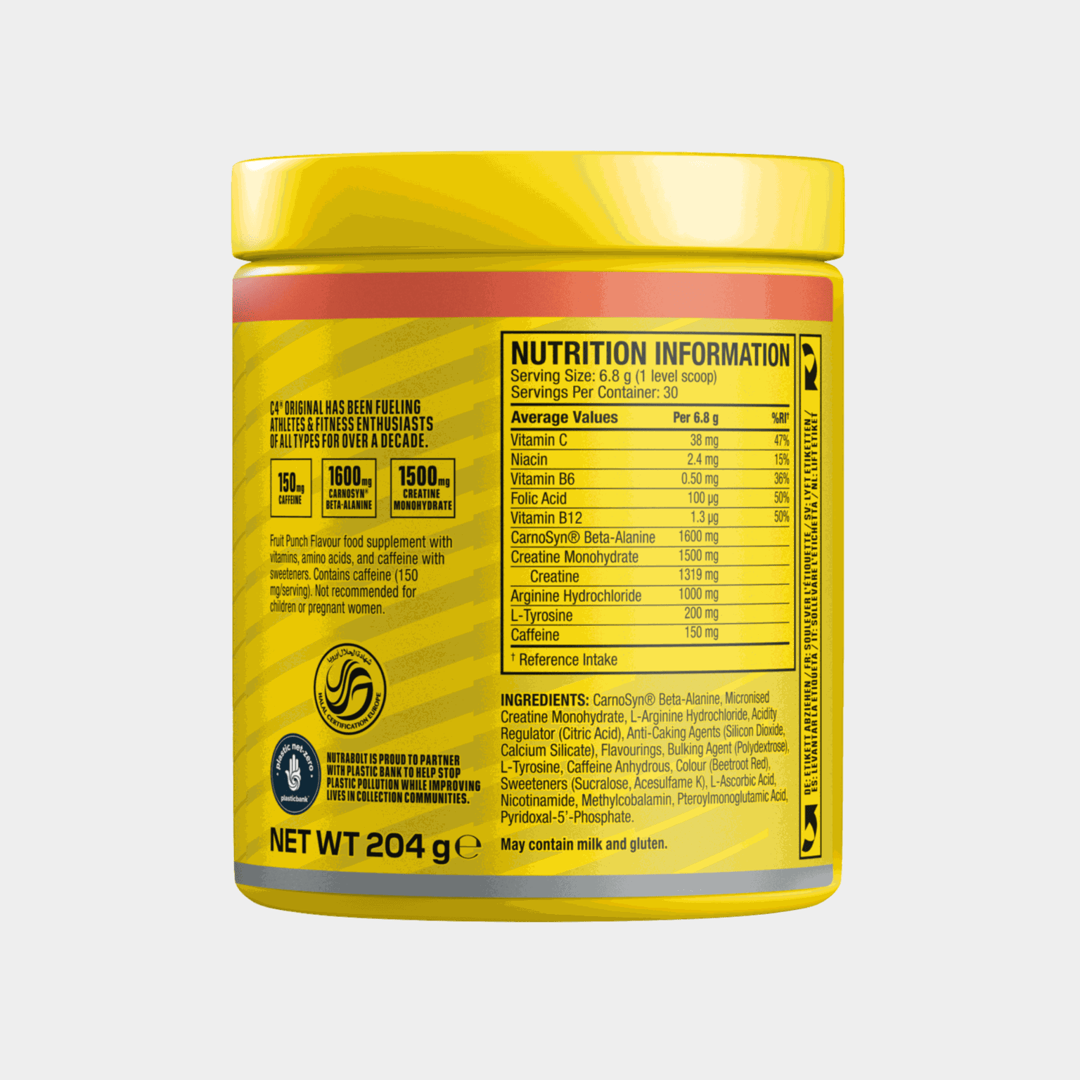 C4 Original Fruit Punch, pre-workout-pulver - full image 2