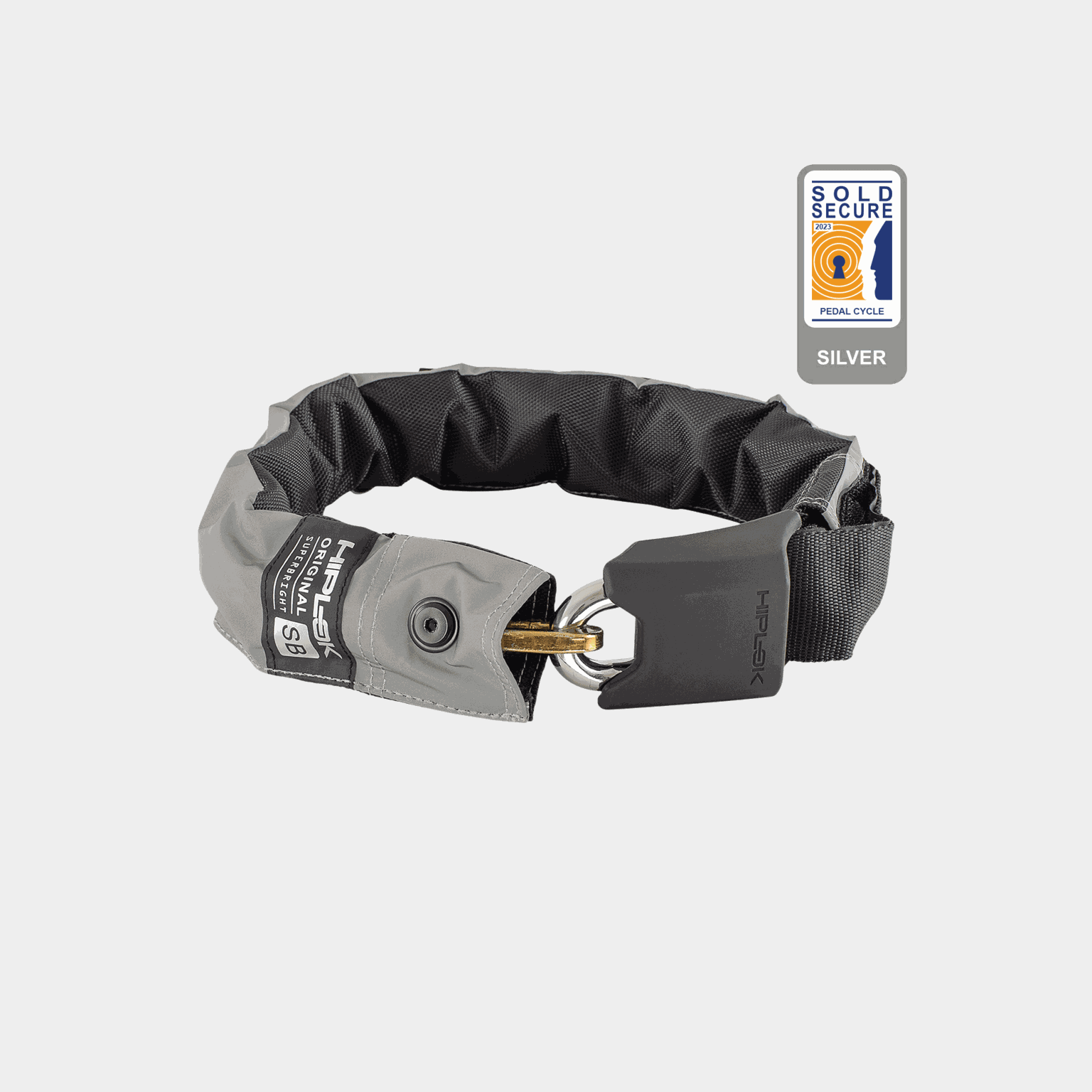ORIGINAL Reflective wearable chain lock, kjettinglås, sykkellås - full image 1