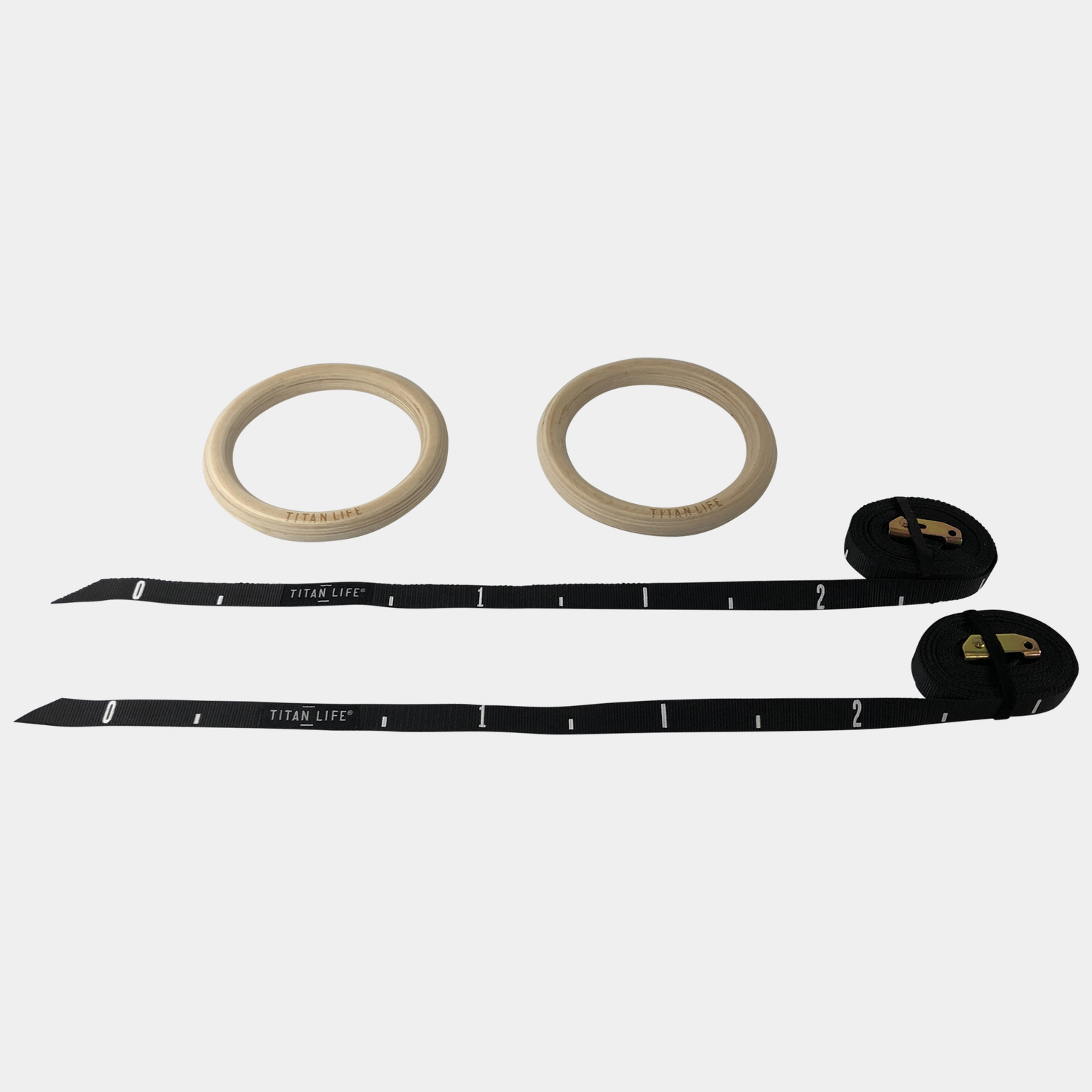 Wooden Gymrings, gymringer - full image 1