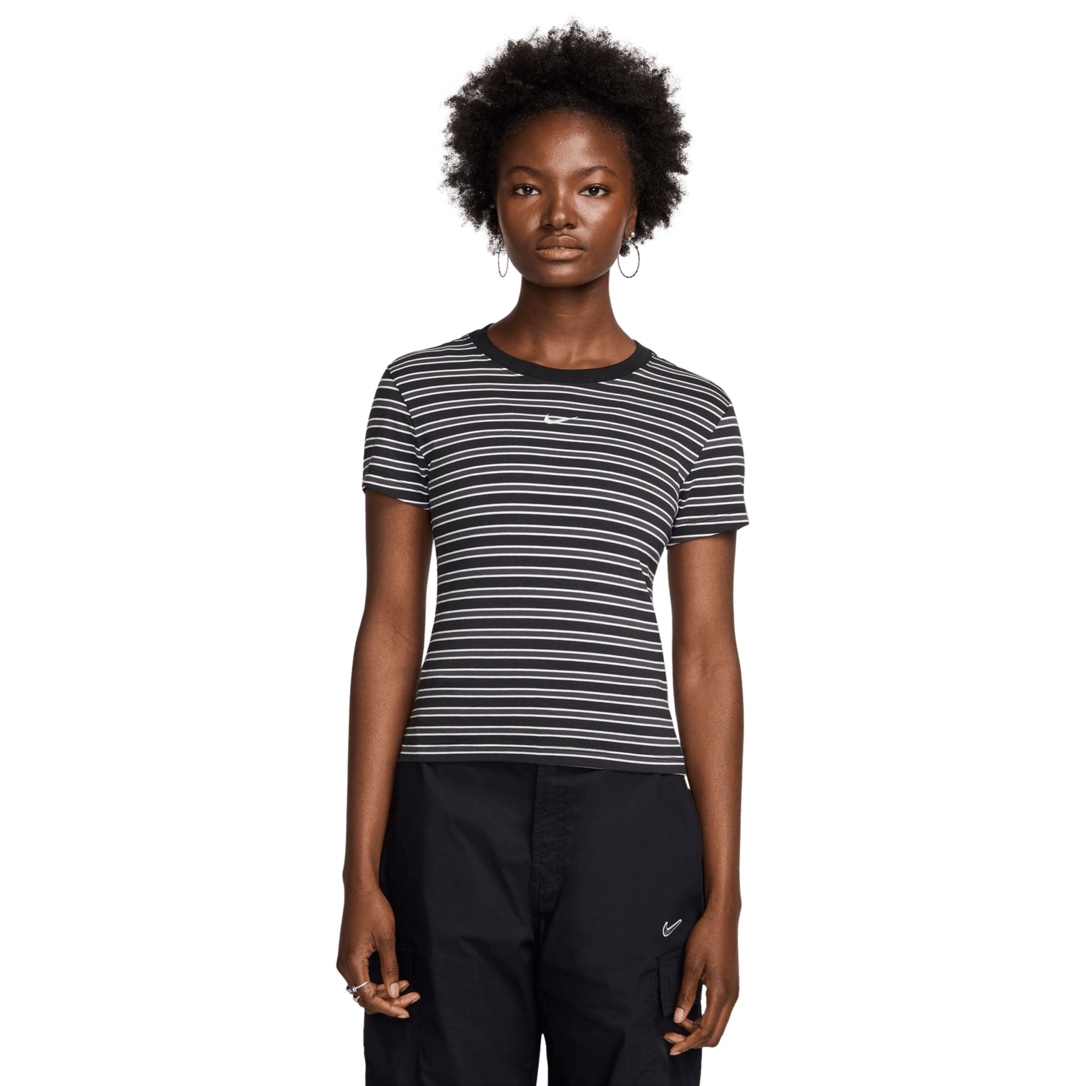 Nike Chill Knit Slim Striped T-Shirt, t-skjorte, dame