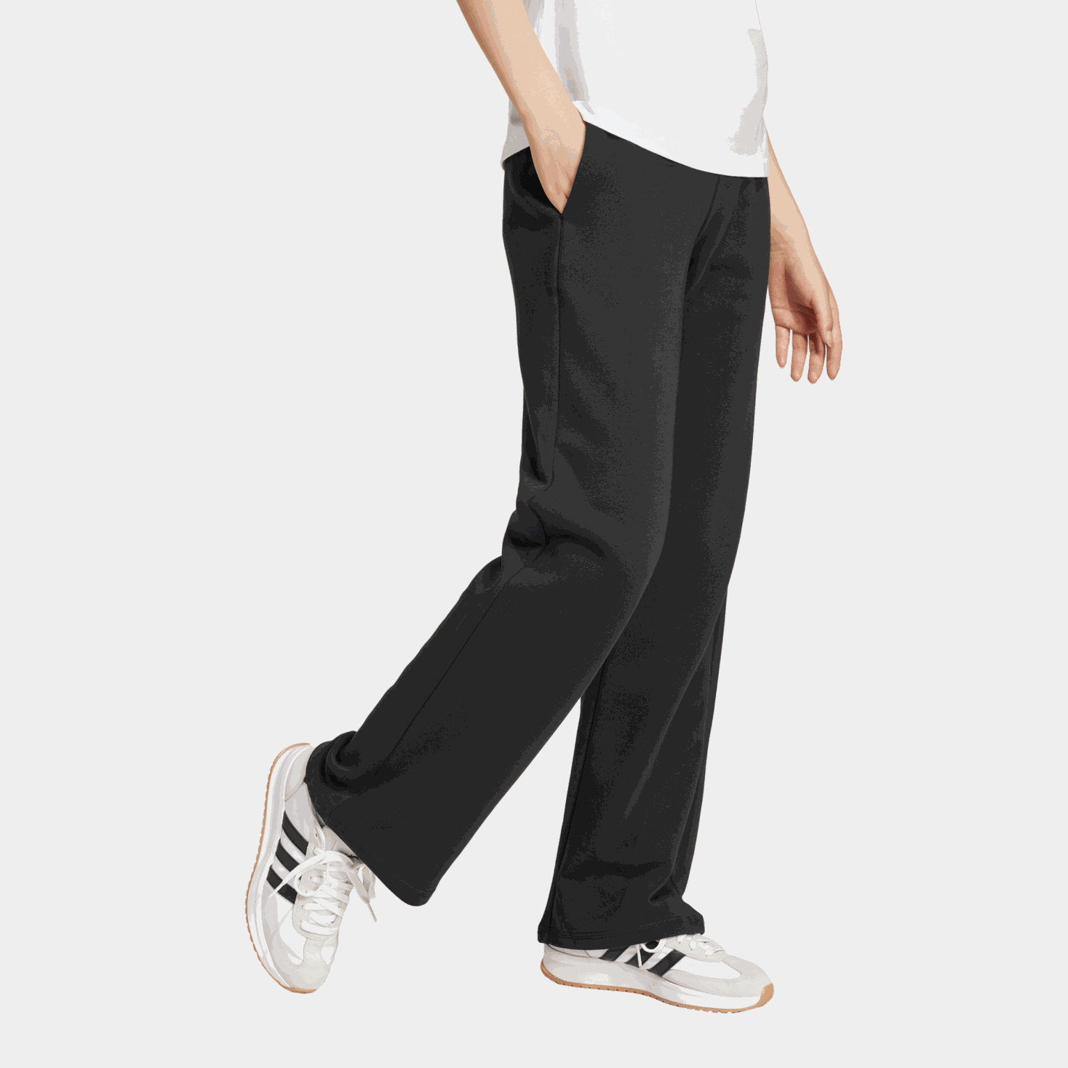 Essentials Small Logo Feel Cozy Open-Hem Joggers, joggebukse, dame - full image 2