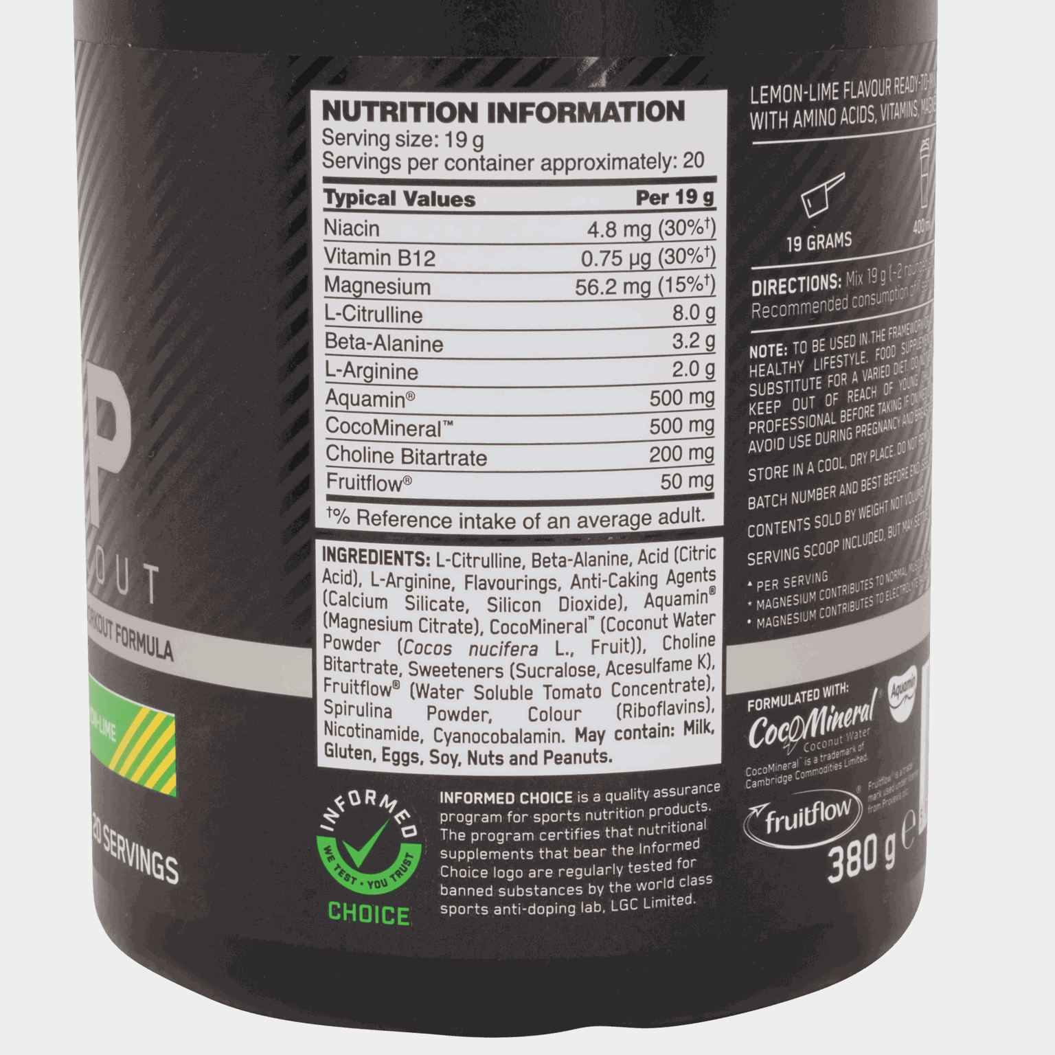 Platinum Pump Pre-workout, pre-workout-pulver - full image 2