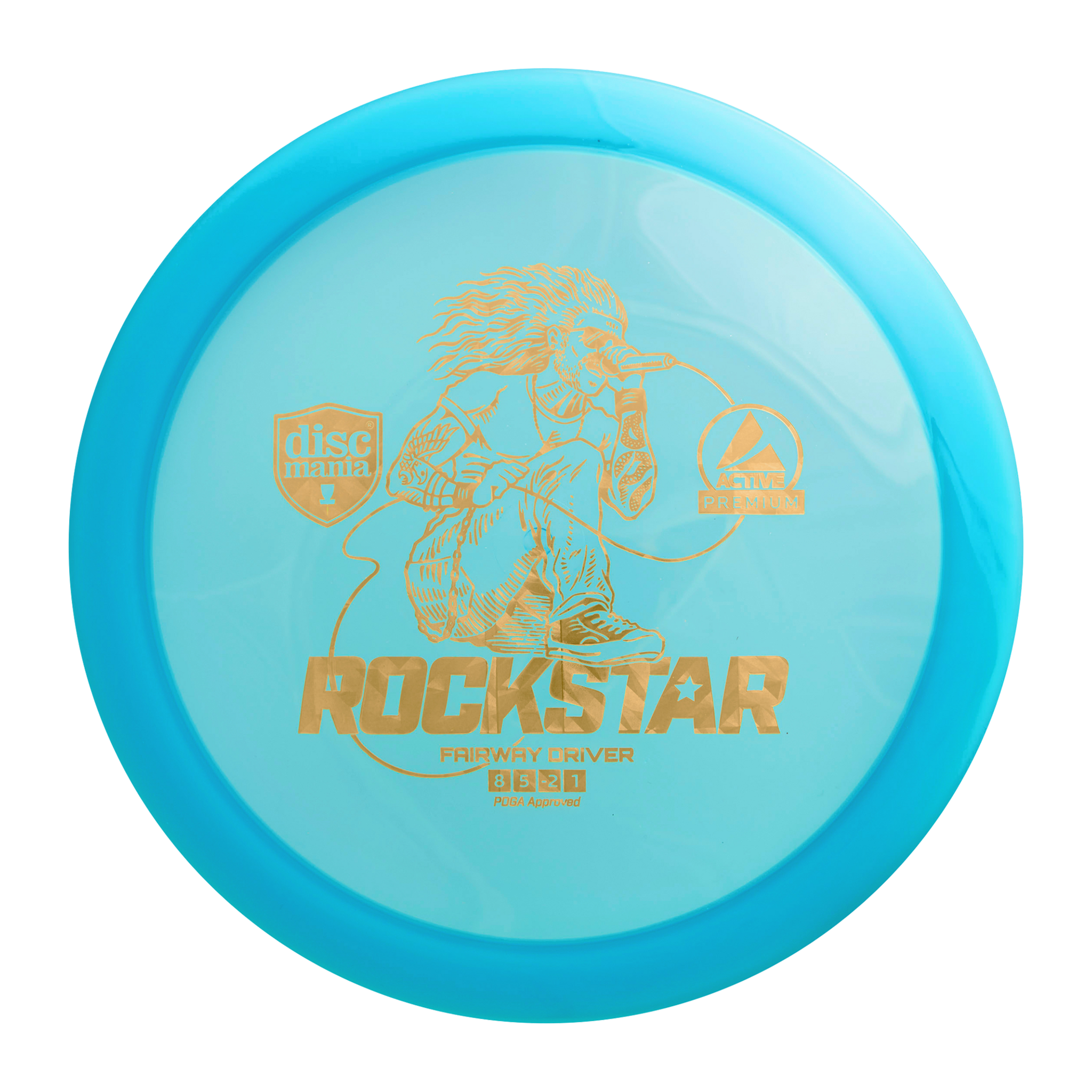 Discmania Active Premium Driver Rockstar Yellow, driver frisbeegolf