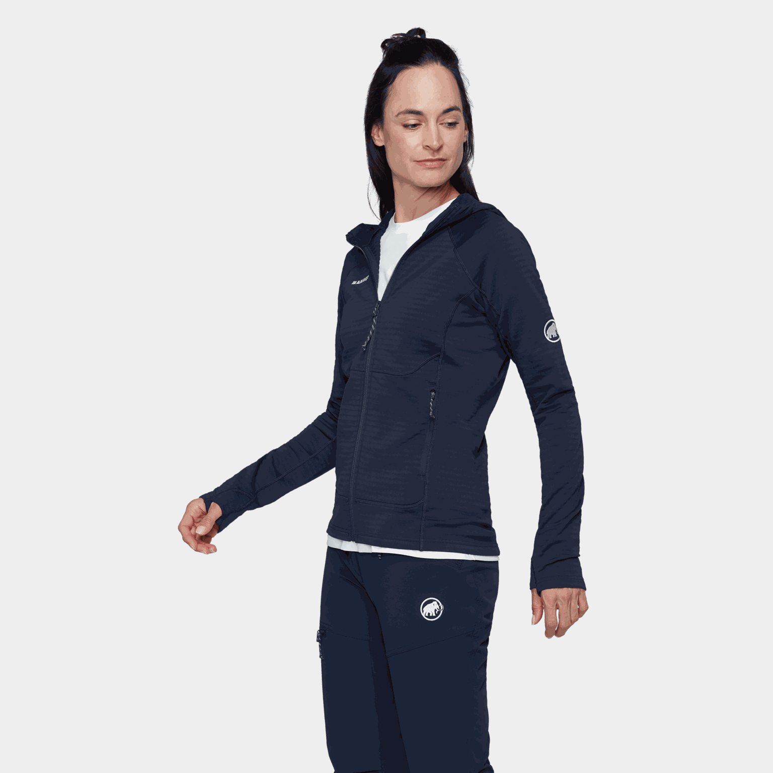 Taiss ML Hooded Jacket, fleecejakke, dame - full image 3