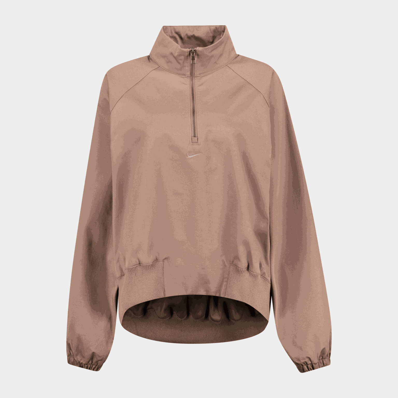 Oversized Twill 1/4-Zip Top, genser, dame - full image 1