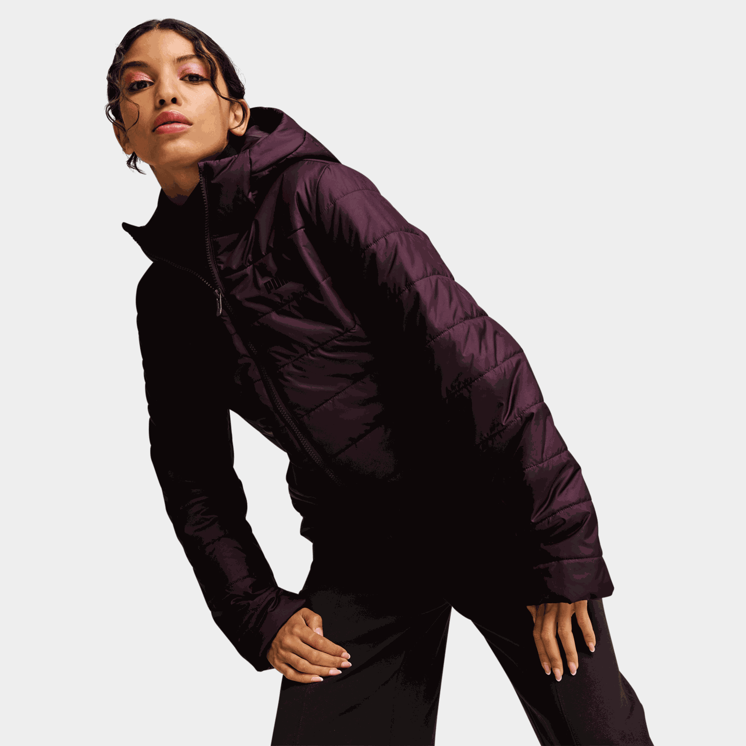 ESS Hooded Padded Jacket, isolasjonsjakke dame - full image 1