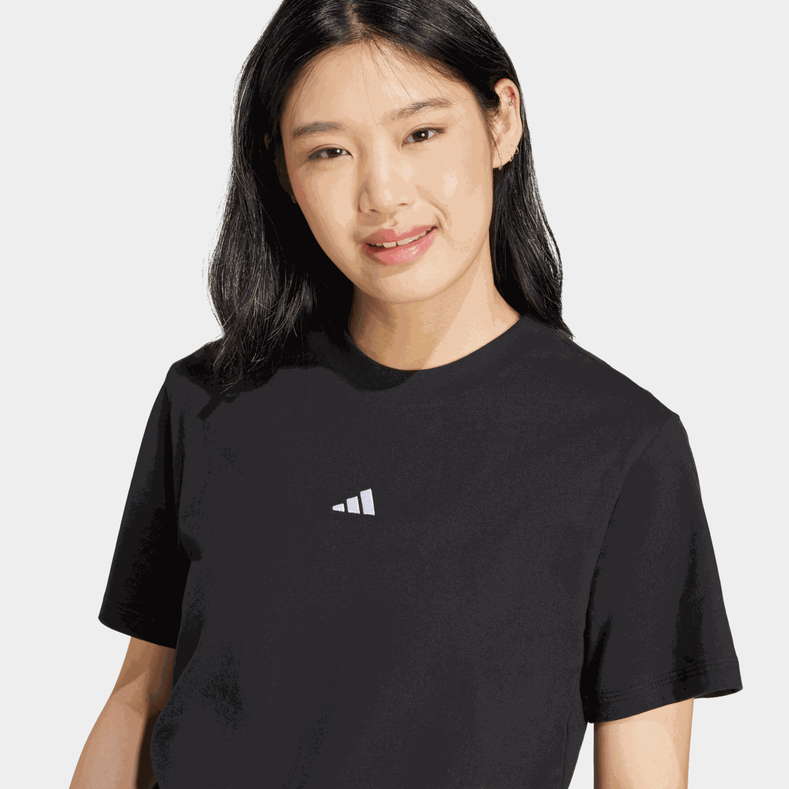 Essentials Small Logo Cotton T-Shirt, t-skjorte, dame - full image 4