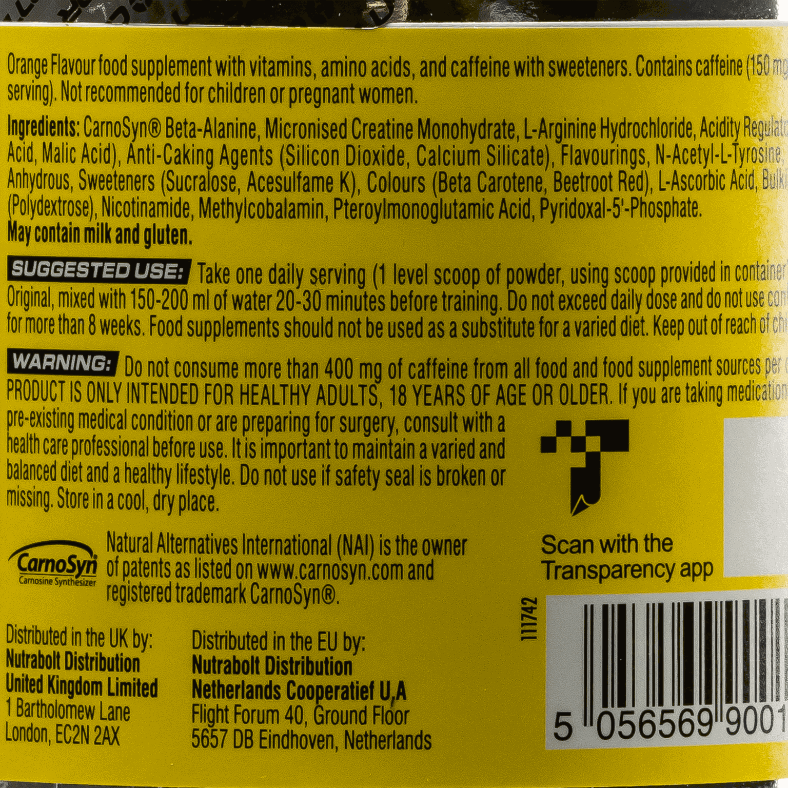 C4 Original Orange, pre-workout-pulver - full image 2