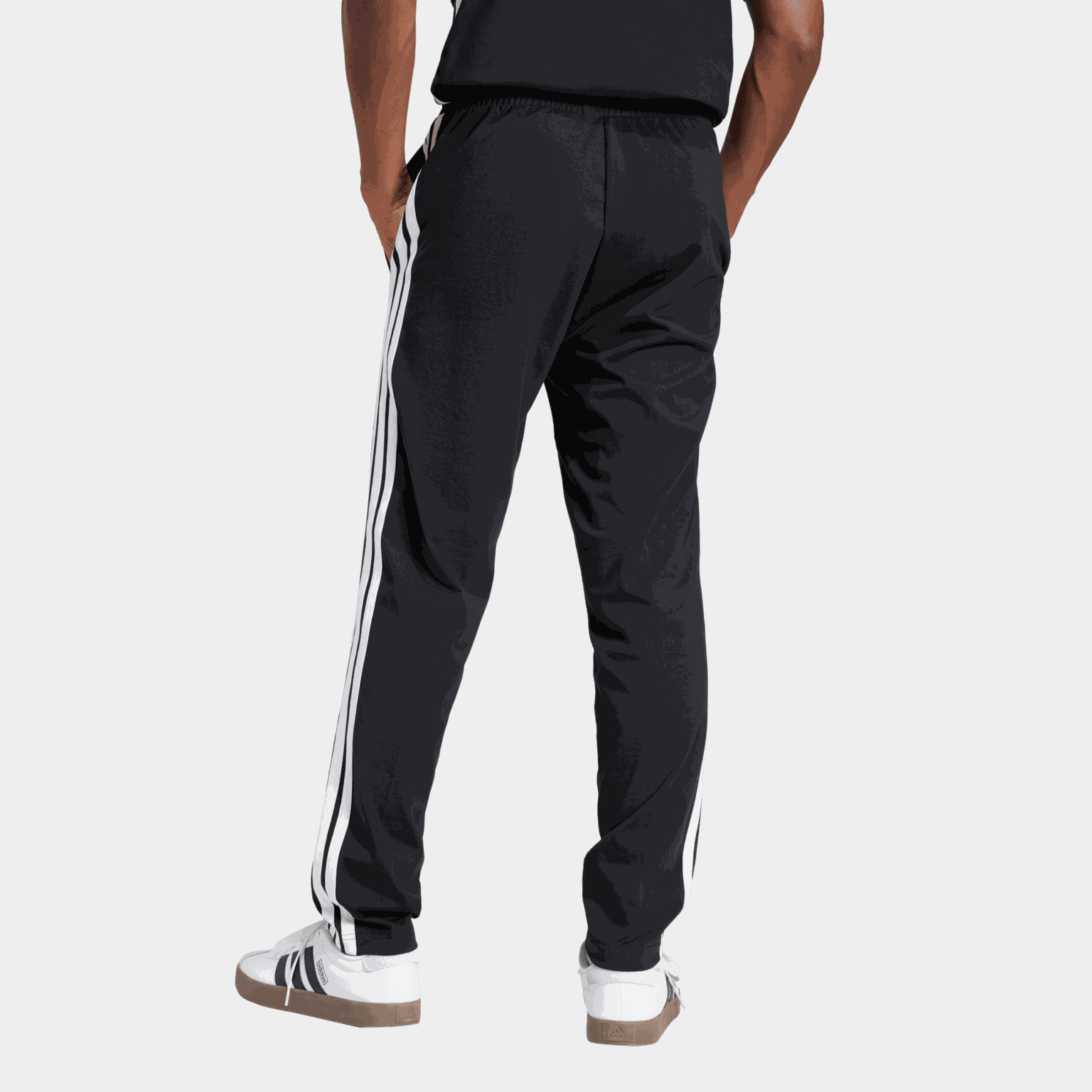 Essentials 3-Stripes Single Jersey Joggers, joggebukse, herre - full image 3