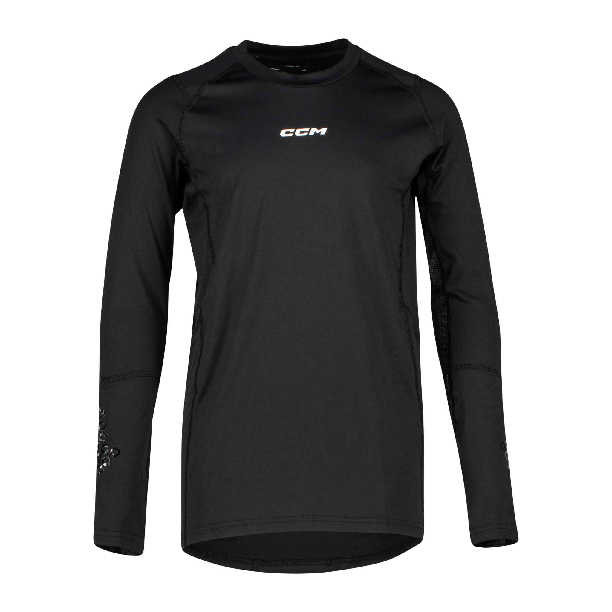 CCM COMPRESSION LS TOP WITH GEL YT, kompresjonstrøye barn 25/26